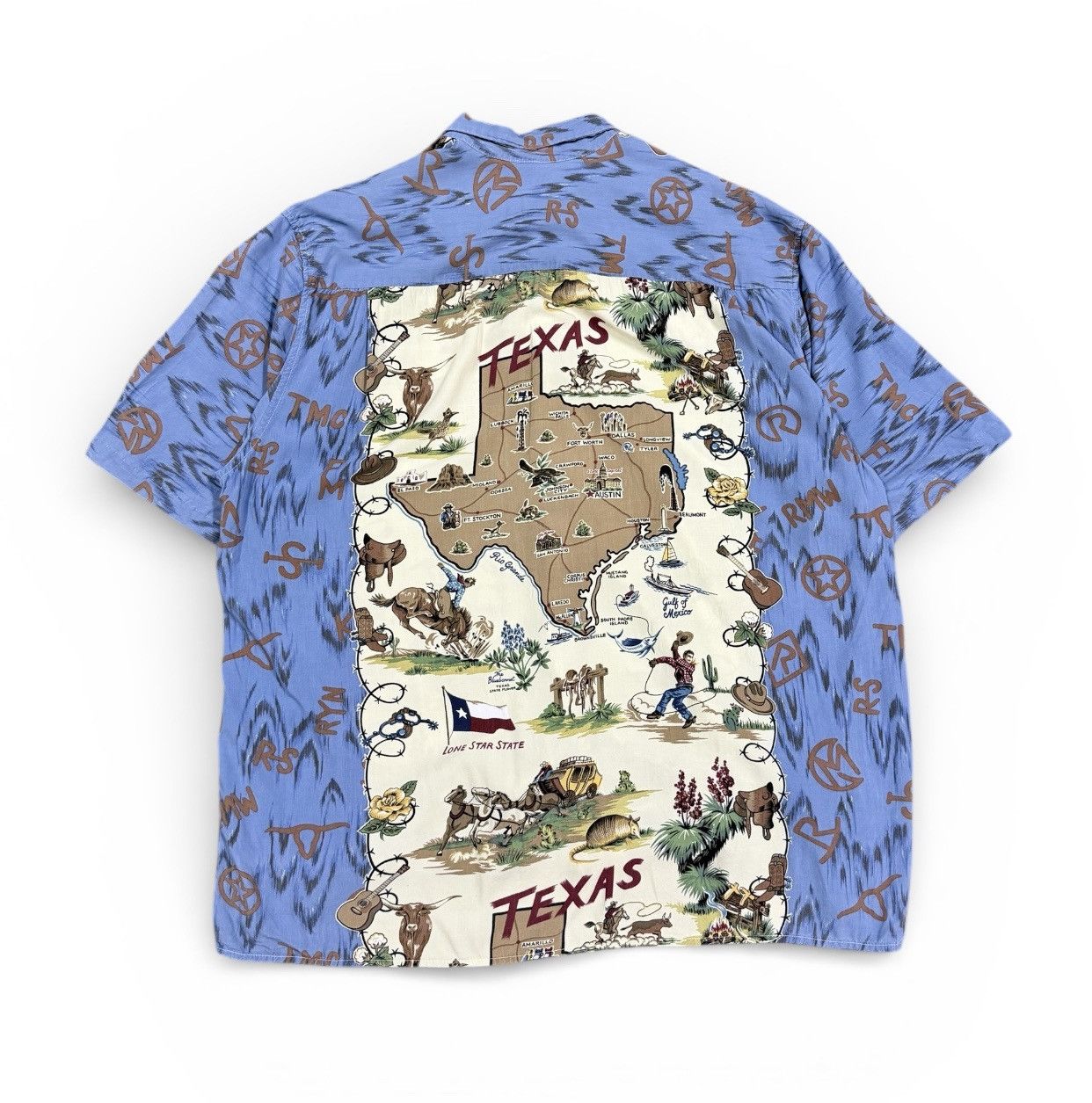 Reyn Spooner Vtg🔥Reyn Spooner Camp Collar Texas Map Hawaii Shirt Size US XXL / EU 58 / 5 - 2 Thumbnail