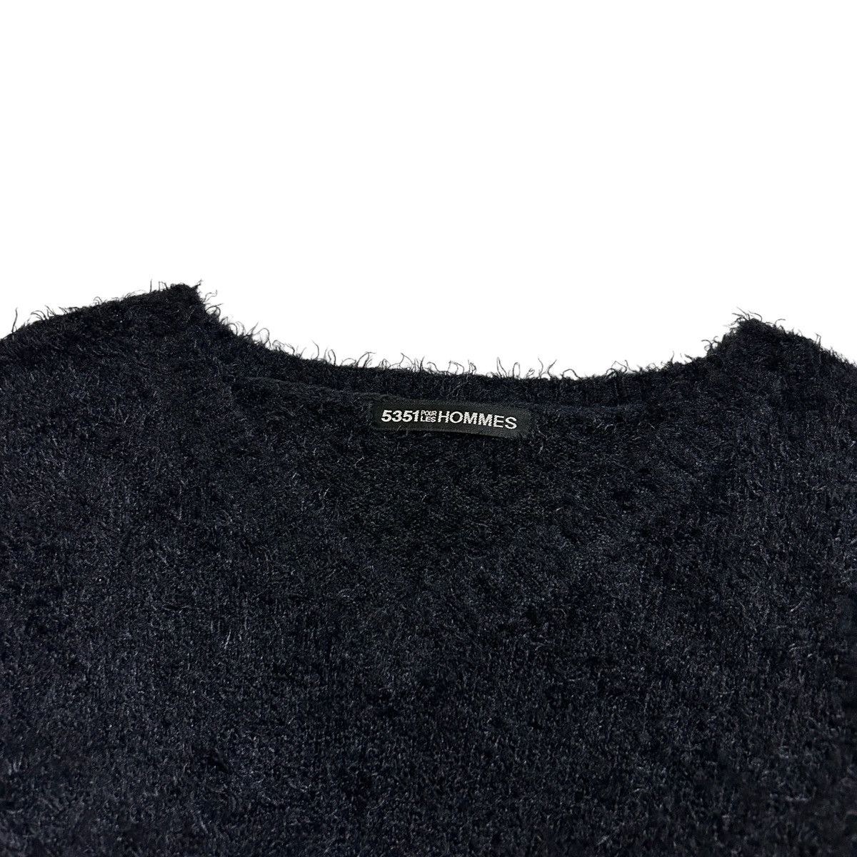5351 POUR LES HOMMES × Japanese Brand 2000s 5351 Pour Les Hommes - Mohair Top Size US M / EU 48-50 / 2 - 6 Thumbnail