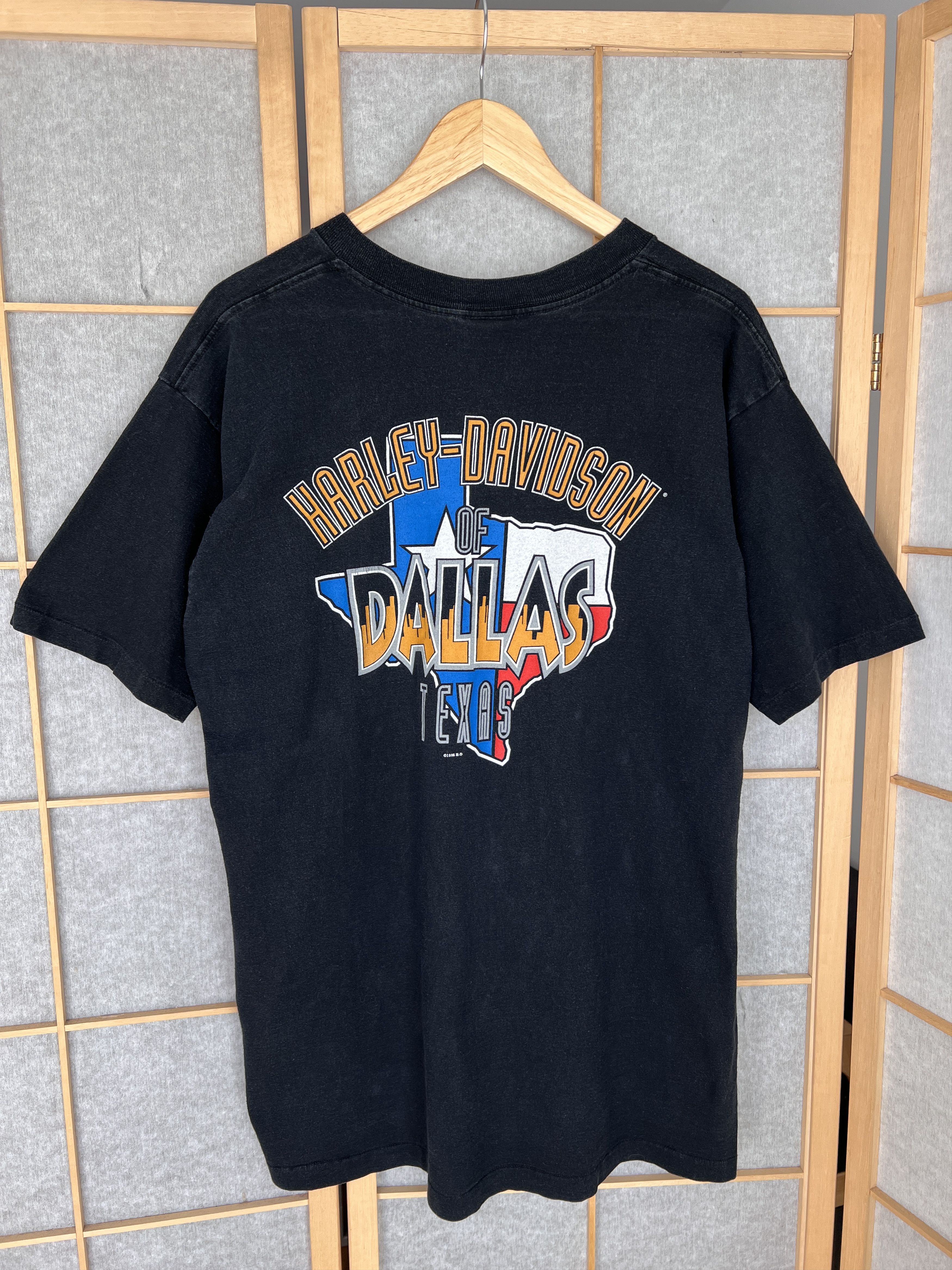 Harley Davidson Harley Davidson 1996 USA Dallas Texas t shirt single stitch Size US XL / EU 56 / 4 - 5 Thumbnail