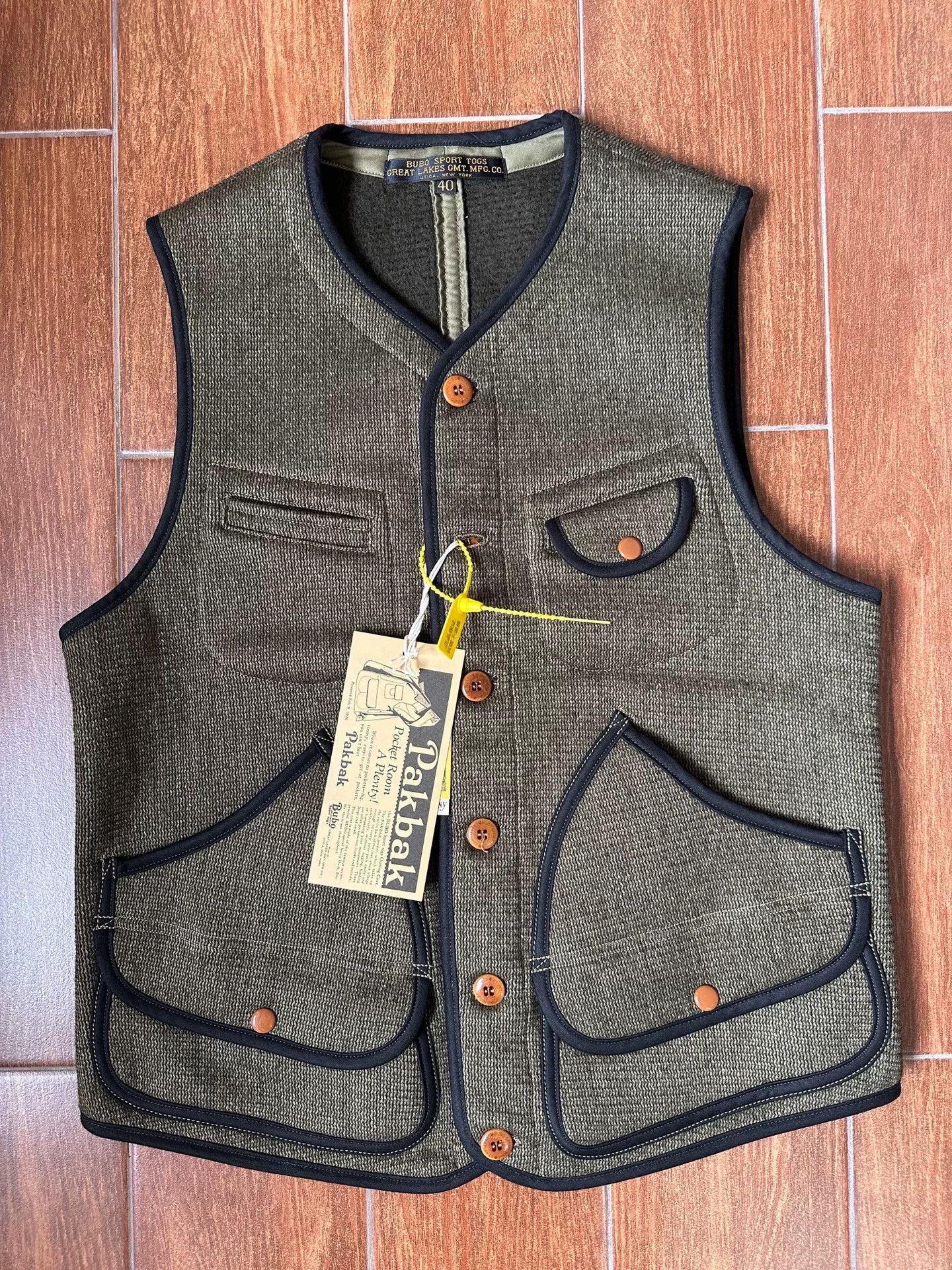 Freewheelers Vintage Bridgeport Wool Vest Size US S / EU 44-46 / 1 - 1 Thumbnail
