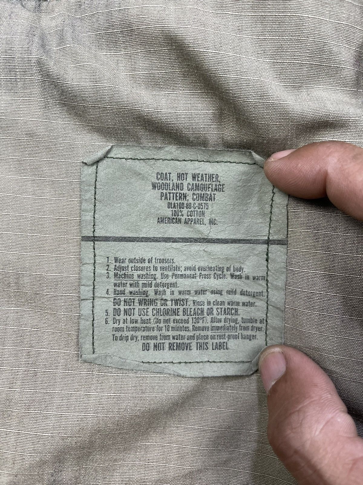 Vintage Vtg 80s USAF Airman First Class Woodland Camo Combat Jacket Size US S / EU 44-46 / 1 - 15 Thumbnail