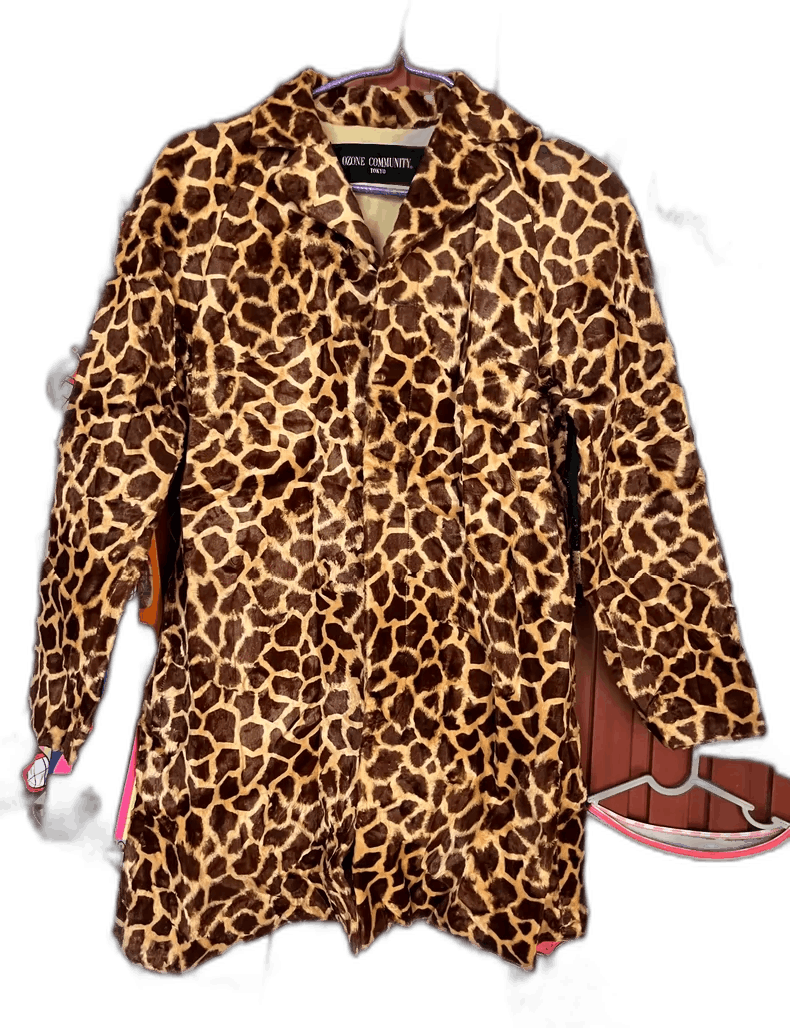 Hysteric Glamour OZONE COMMUNITY Leopard Print Plush Windbreaker Coat Size L / US 10 / IT 46 - 1 Thumbnail