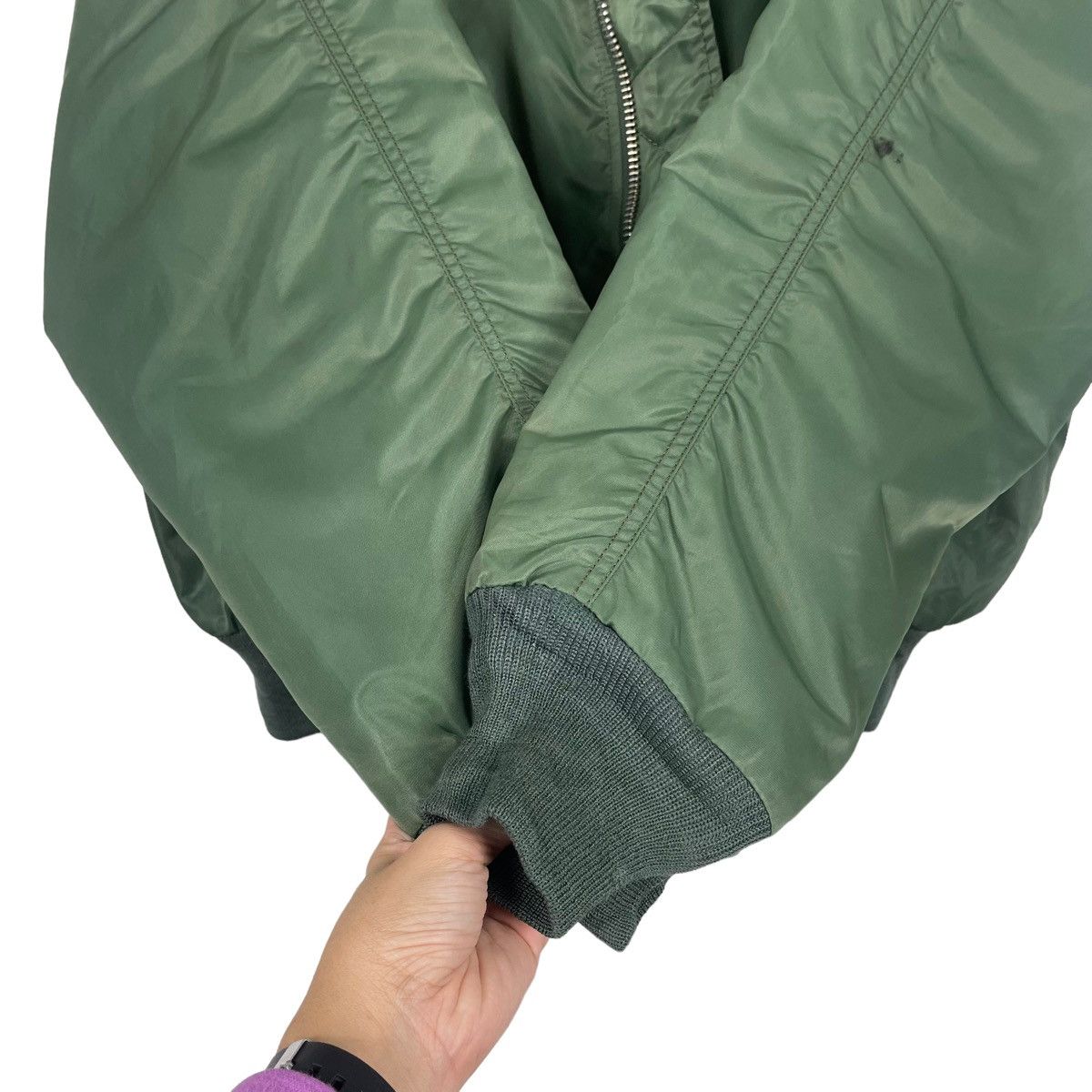 Other 💥90s ARMY PARACHUTE AIR FORCE RIOT BOMBER JACKET Size US L / EU 52-54 / 3 - 12 Thumbnail