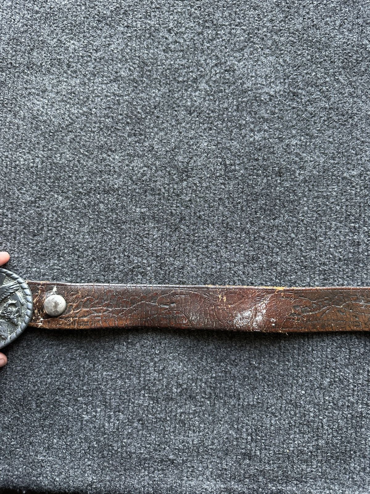 Other 🚨 LEATHER VNTG EL CHACO USA EAGLE MOTORCYCLE BELT RARE Size ONE SIZE - 5 Thumbnail