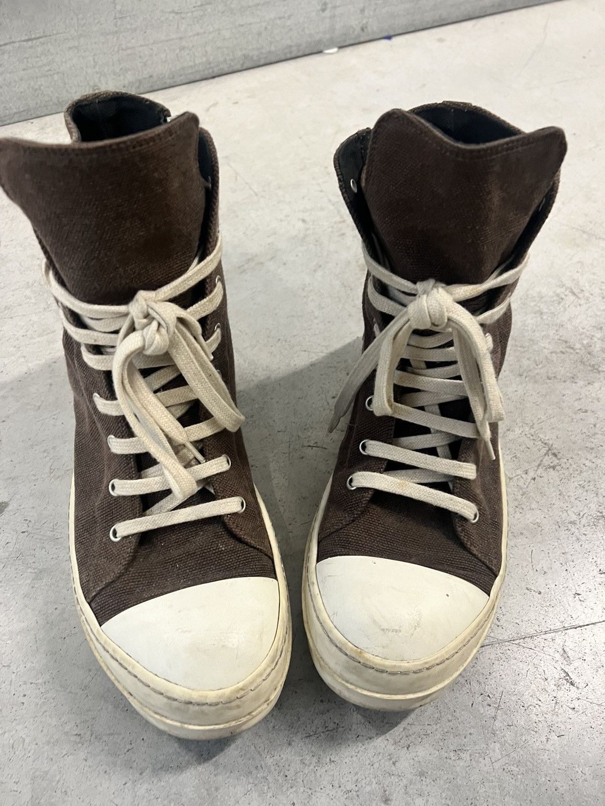 Rick Owens Drkshdw Hi top sneakers Ramones Size US 8.5 / EU 41-42 - 12 Thumbnail