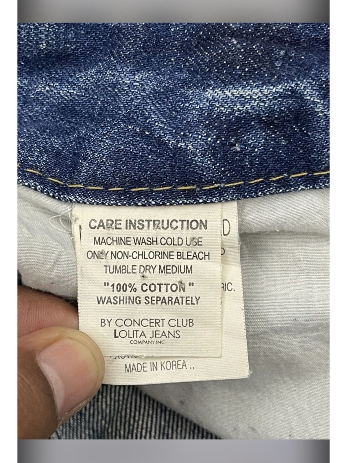 Japanese Brand Lolita Jeans by Concert Club Y2K Distressed Flared Denim Size US 31 - 8 Thumbnail
