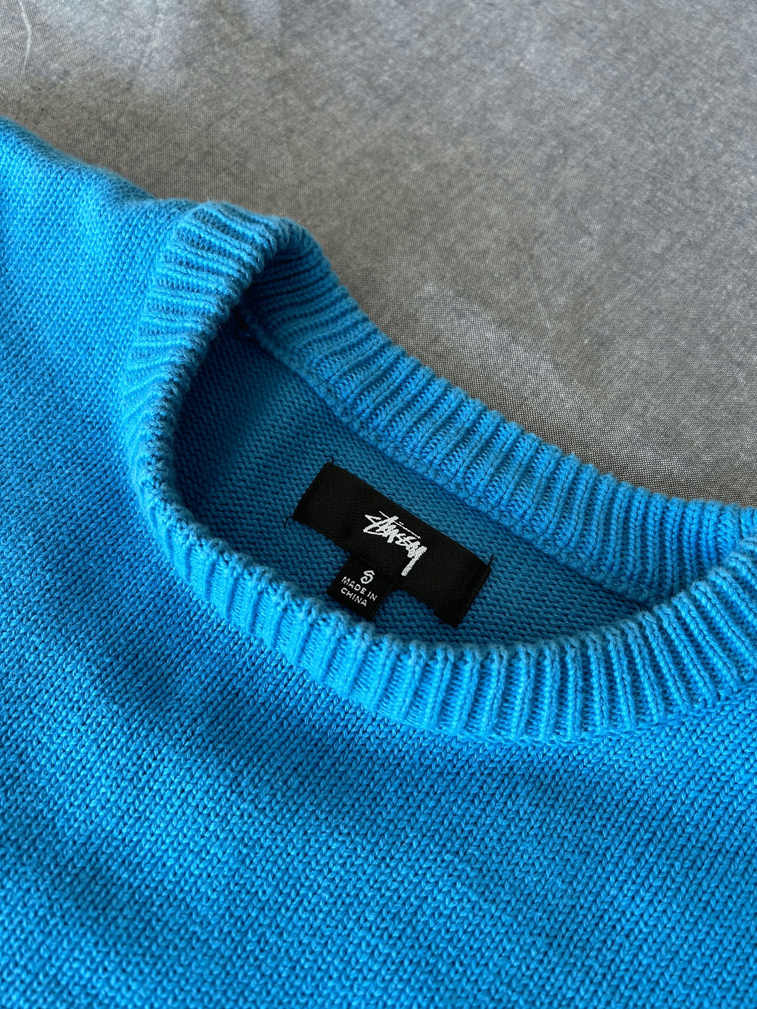Stussy [Stussy] ORCHID KNIT SWEATER (BLUE) Size US S / EU 44-46 / 1 - 7 Thumbnail