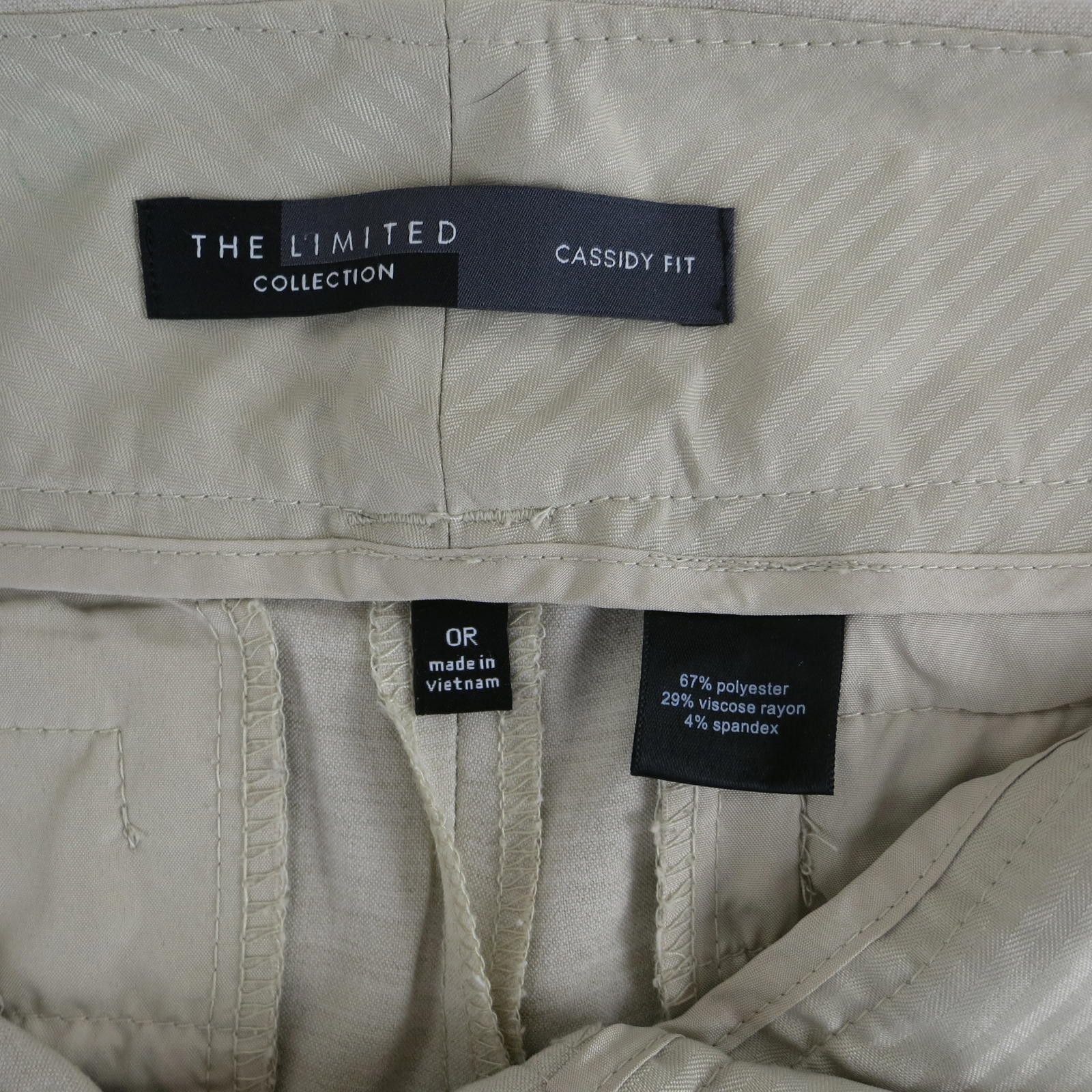 Other The Limited Beige Cassidy Fit Straight Leg Pants Women's 0R Size 25" / US 0 / IT 36 - 4 Thumbnail