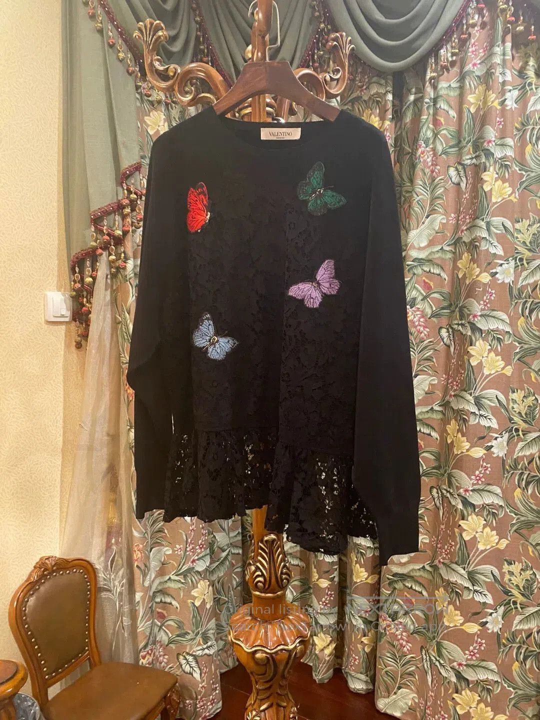 Valentino VALENTINO Black Lace Dress. Size US XS / EU 42 / 0 - 5 Thumbnail
