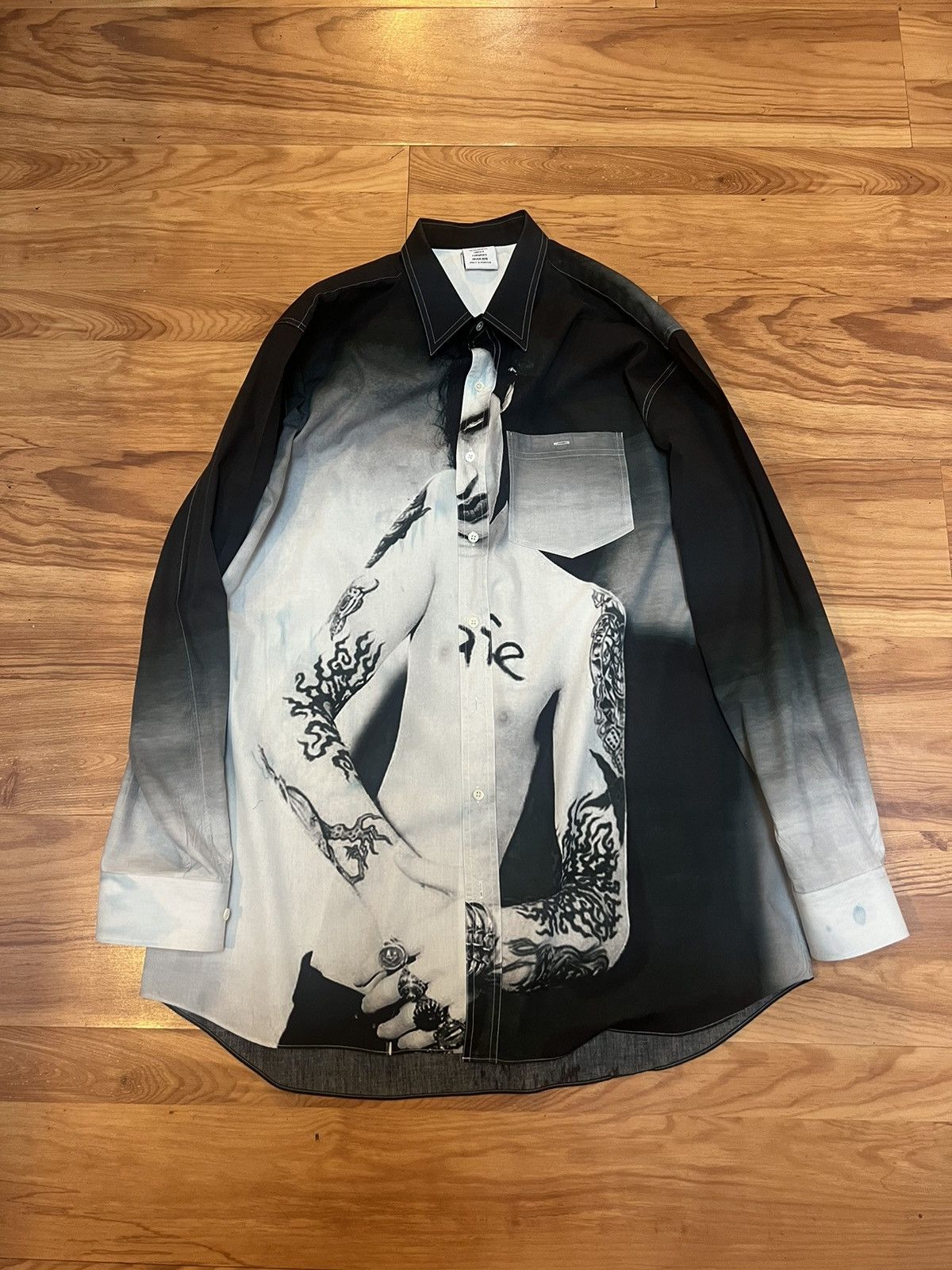 Vetements (READ DESCRIPTION) Vetements Marilyn Manson Button Up | Grailed