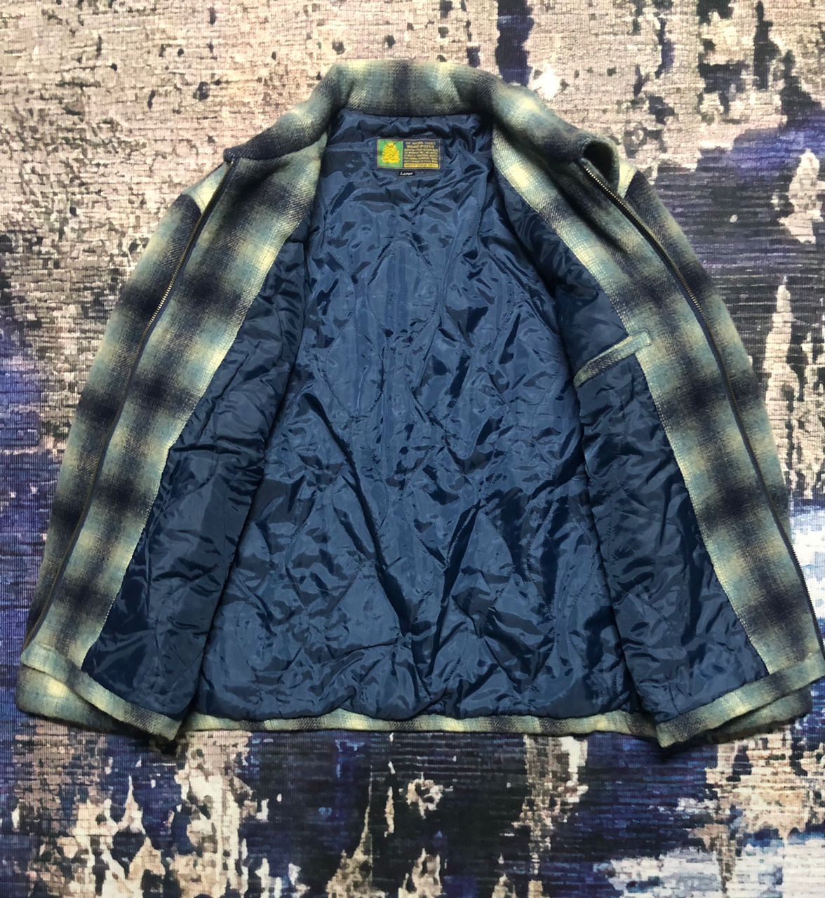 Japanese Brand Vintage Shadows Plaid Wool Flannel Zipper Jacket Size US M / EU 48-50 / 2 - 3 Thumbnail