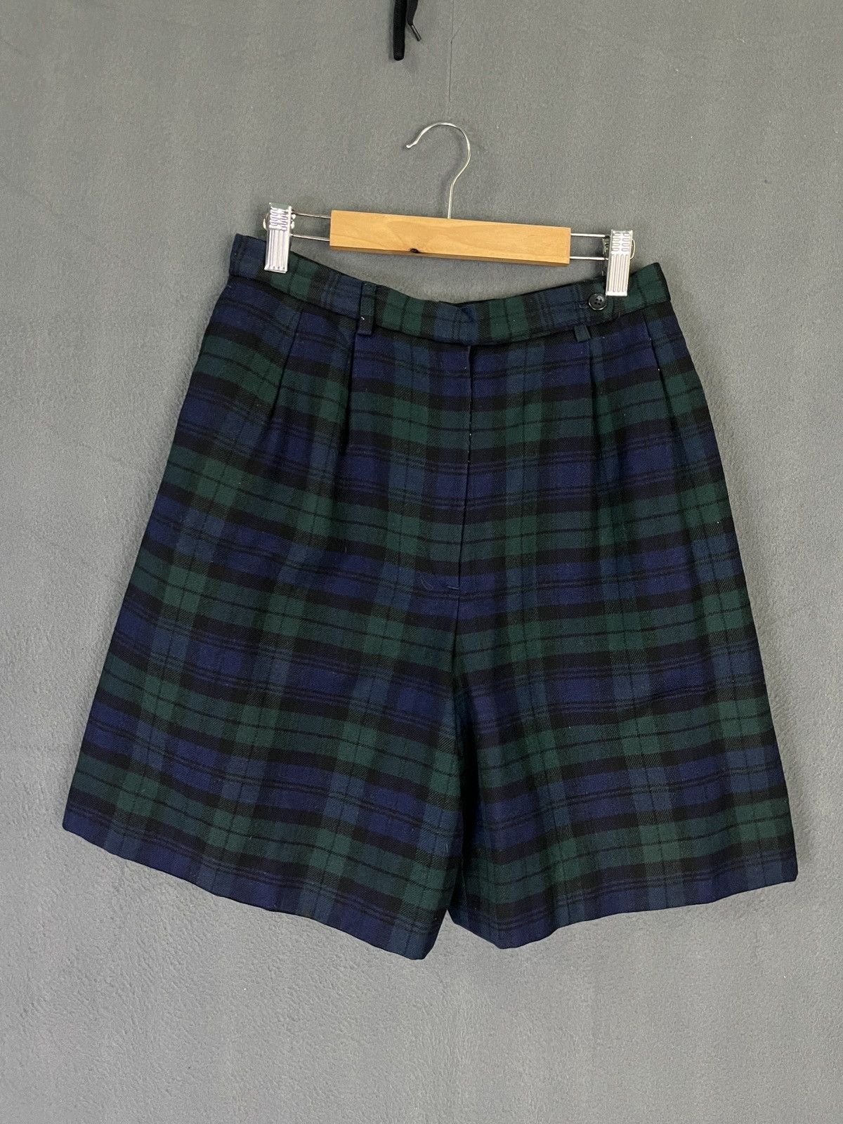 McGregor × Vintage Vintage Mcgregor Tartan Wool High Waist Shorts Size 30" / US 8 / IT 44 - 1 Thumbnail