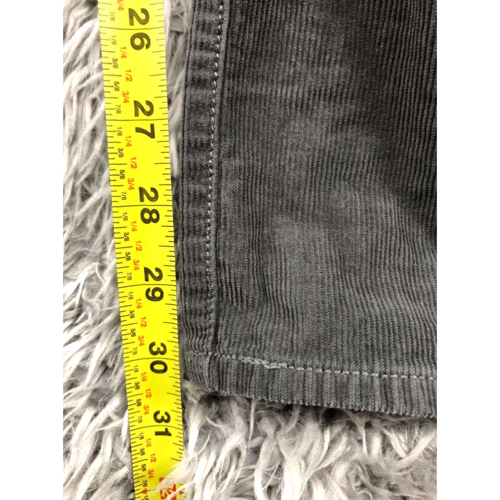 J.Crew J.CREW Mercantile Slim Straight Corduroy Pants Mens Gray 31x32 Jeans Shirt?? Size US 31 - 3 Thumbnail