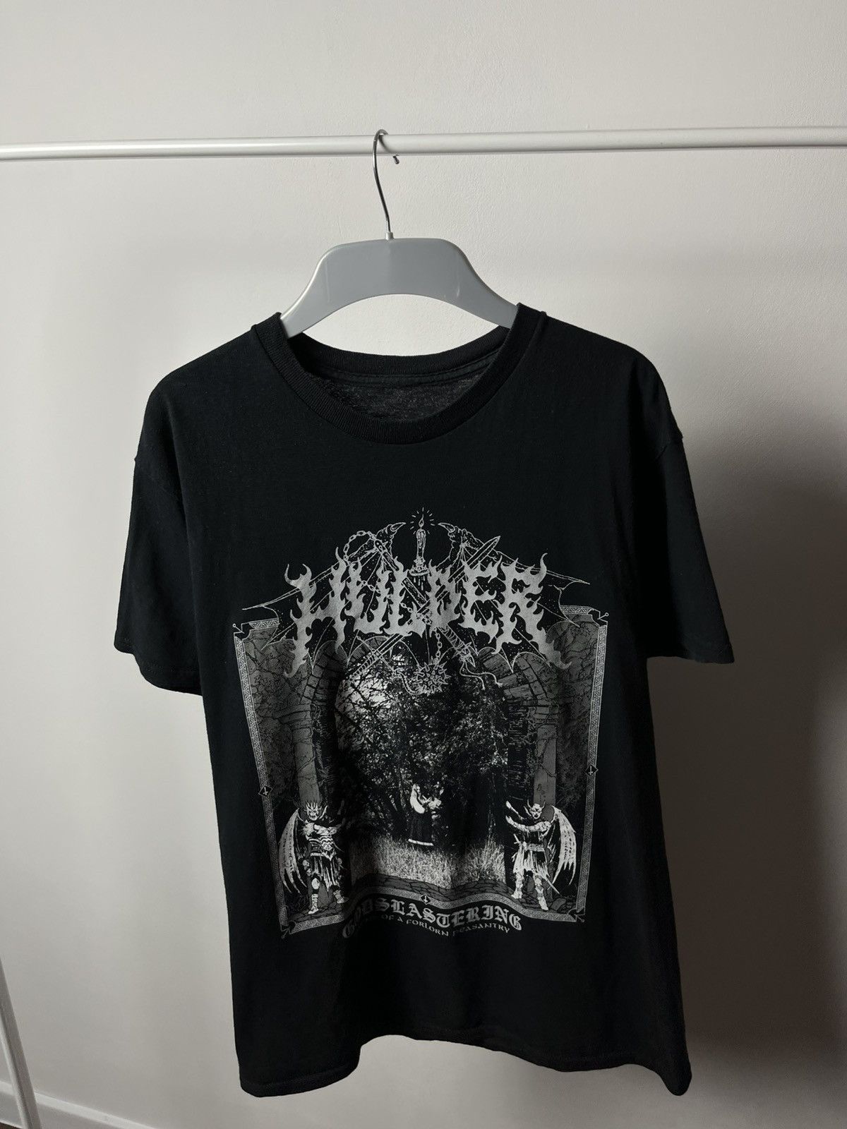 Band Tees Hulder Godslastering Black Metal T-Shirt Size L Size US L / EU 52-54 / 3 - 5 Thumbnail