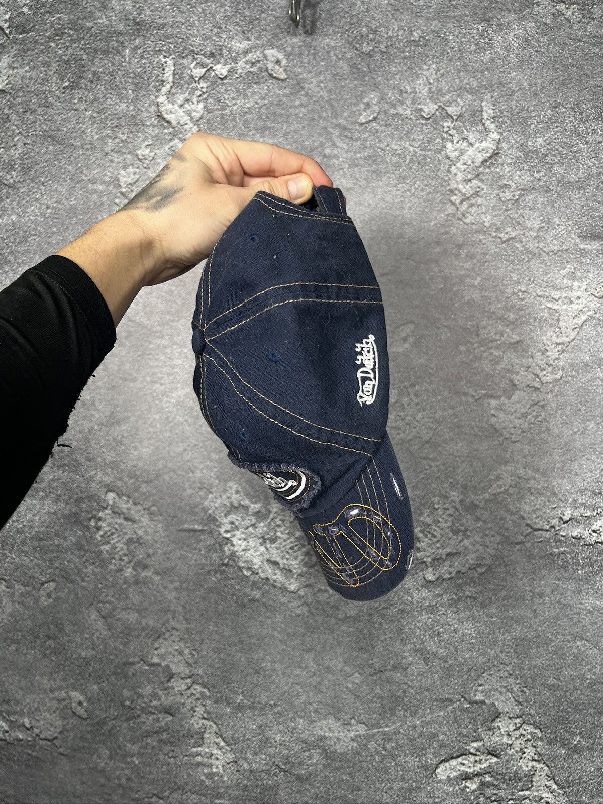 Von Dutch Vintage Von Dutch Distressed Denim Cup Size ONE SIZE - 8 Thumbnail