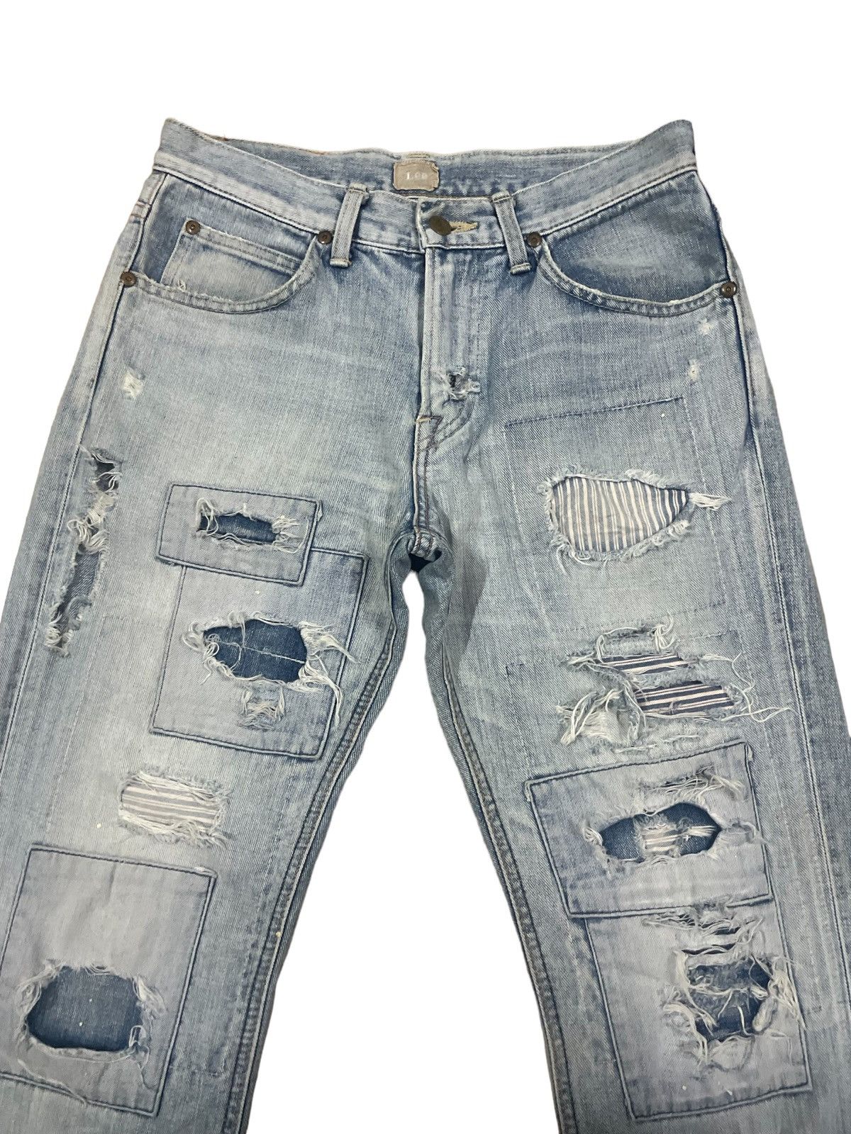 Lee Vintage 90s Lee Cowboy Rider Sanforized Boro Sishoko Jeans Size US 29 - 3 Thumbnail