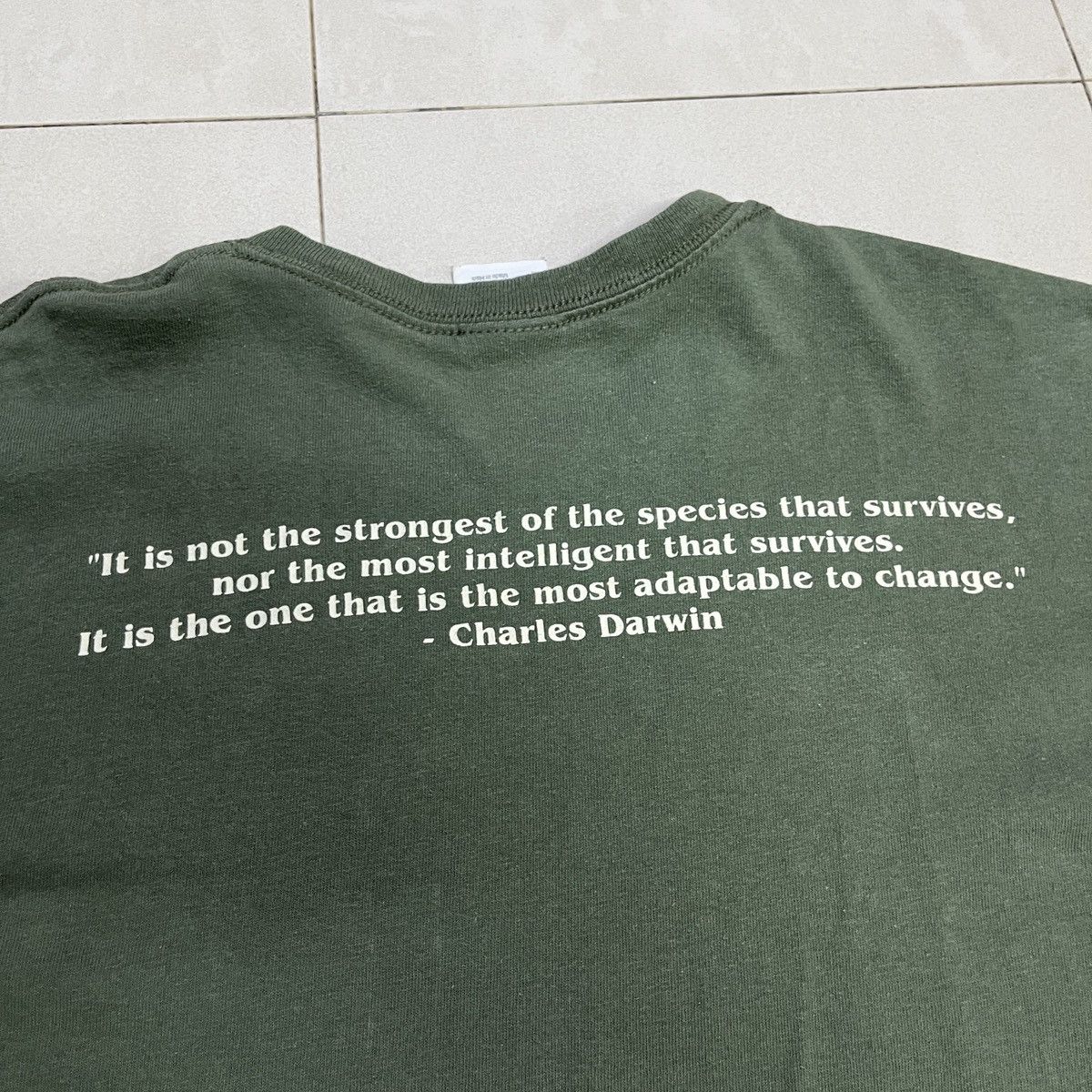 Vintage Vintage Charles Darwin Quotes T Shirt Size US S / EU 44-46 / 1 - 9 Thumbnail