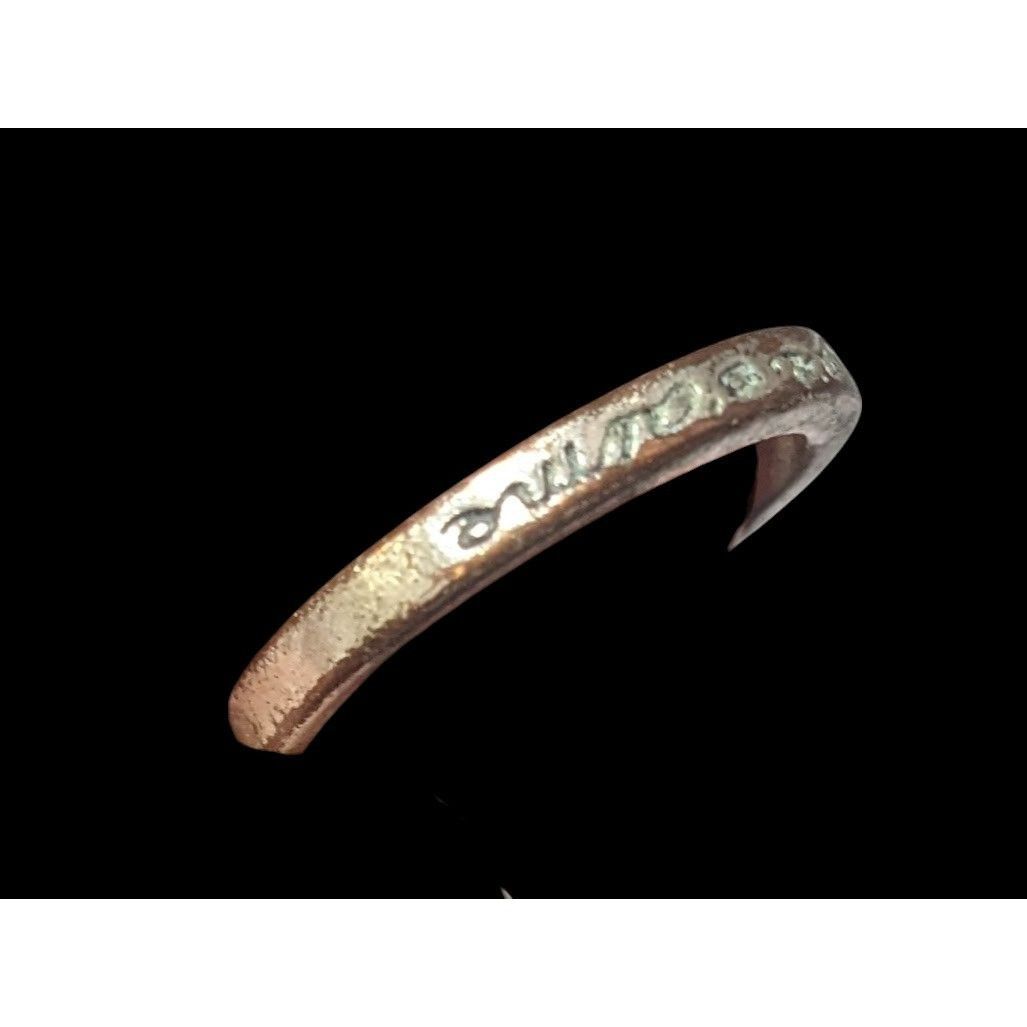 Other Cursive Engraved Silver Tone Fashion Ring Size 6 1/4 Size ONE SIZE - 13 Thumbnail