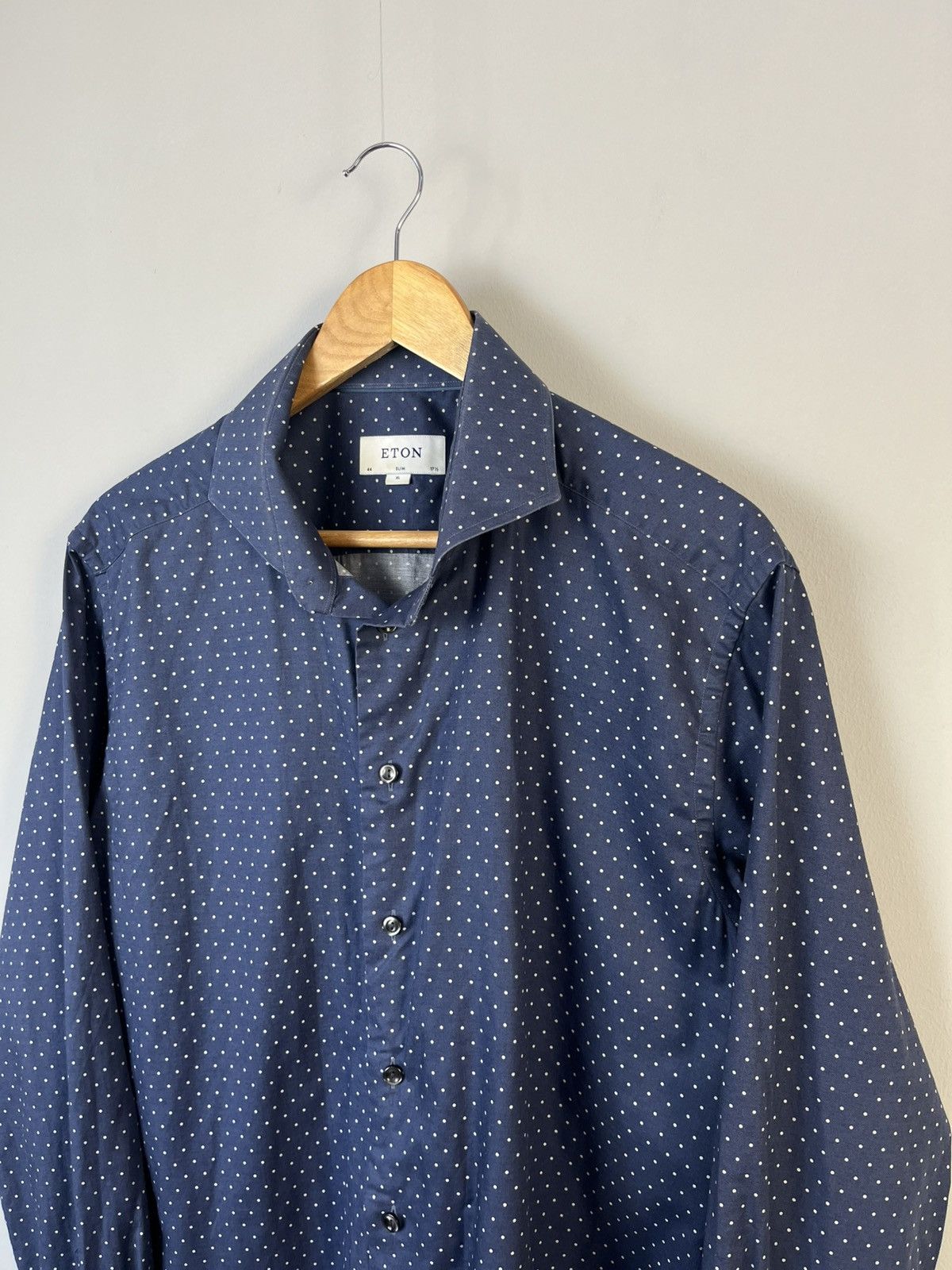Eton Eton Luxury Classic Pointed Cotton Long Sleeve Shirt Size US XL / EU 56 / 4 - 3 Thumbnail