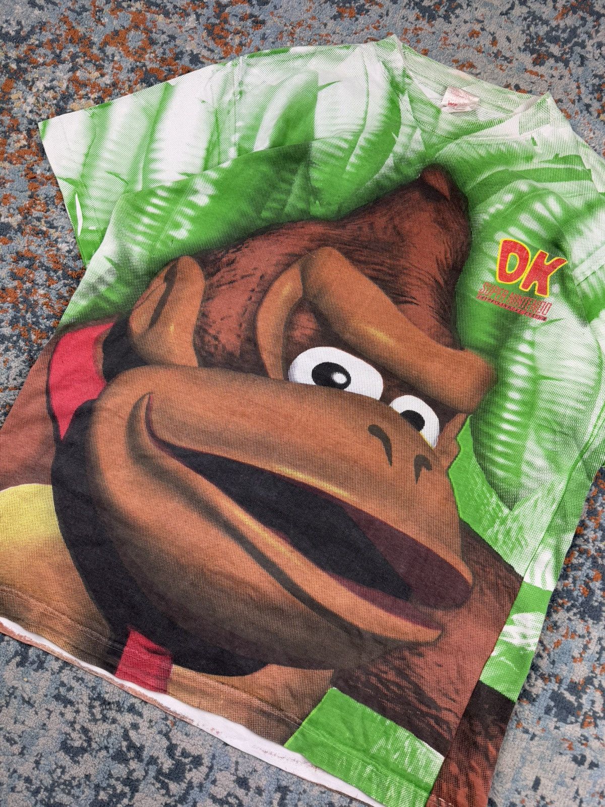 Nintendo × Vintage Vintage 1994 Donkey Kong Country all over print graphic tee Size US XL / EU 56 / 4 - 5 Thumbnail