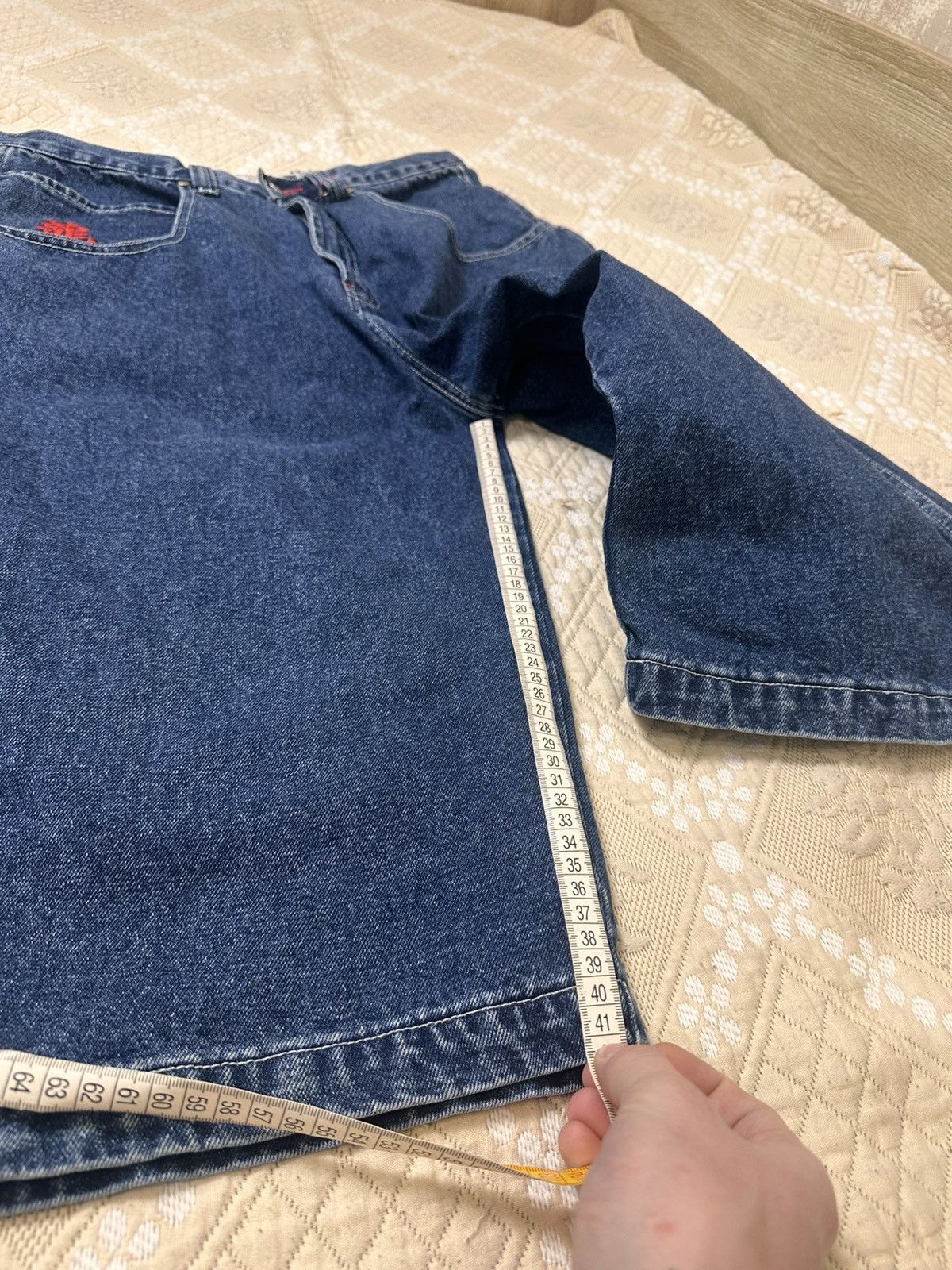 Ecko Unltd. 🔥 ECKO Unltd. CRAZY BAGGY SHORTS RAP Big Logo Denim Jnco Y2K Size US 34 / EU 50 - 13 Thumbnail
