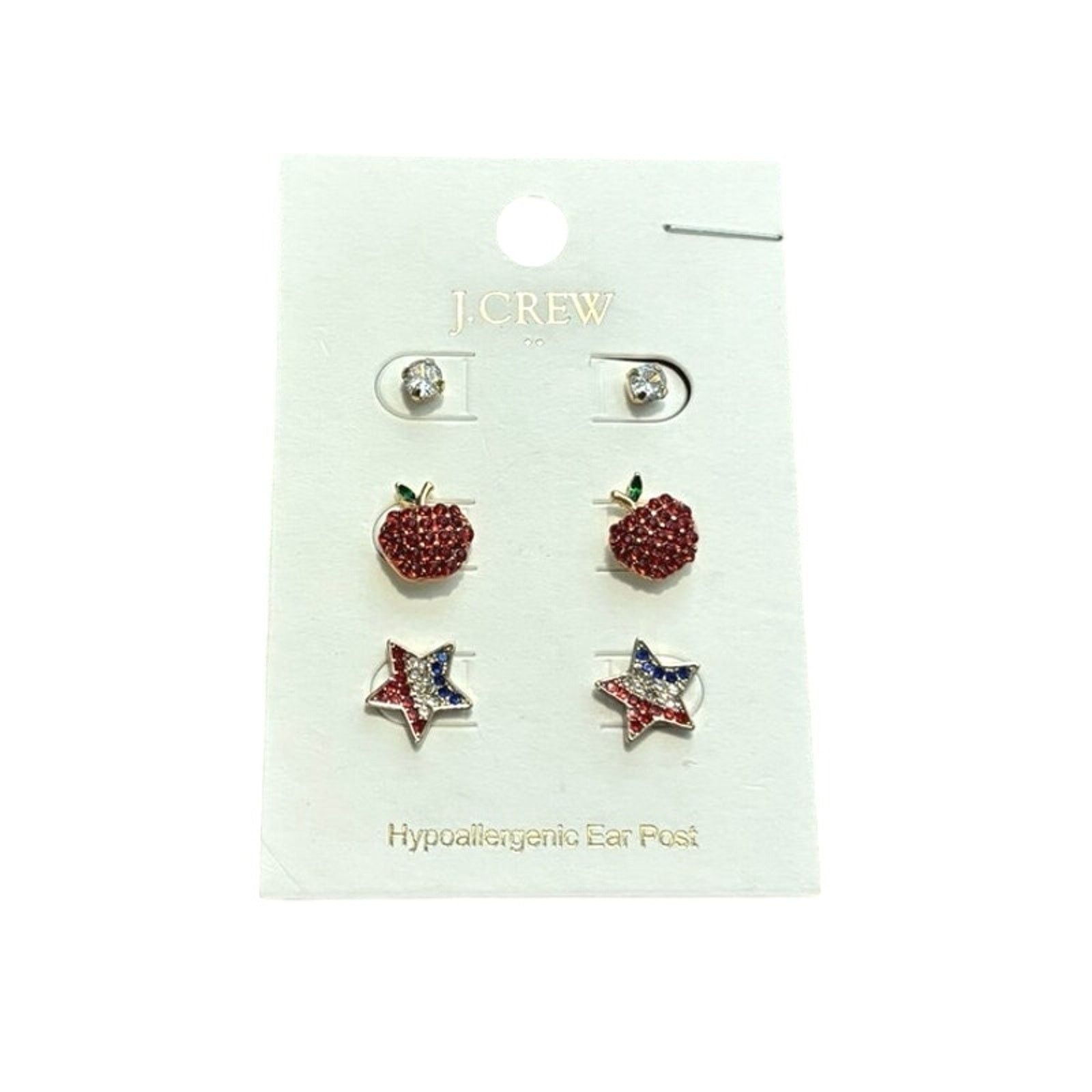 J.Crew NWT J.Crew Patriotic Star Earring Set Size ONE SIZE - 2 Thumbnail