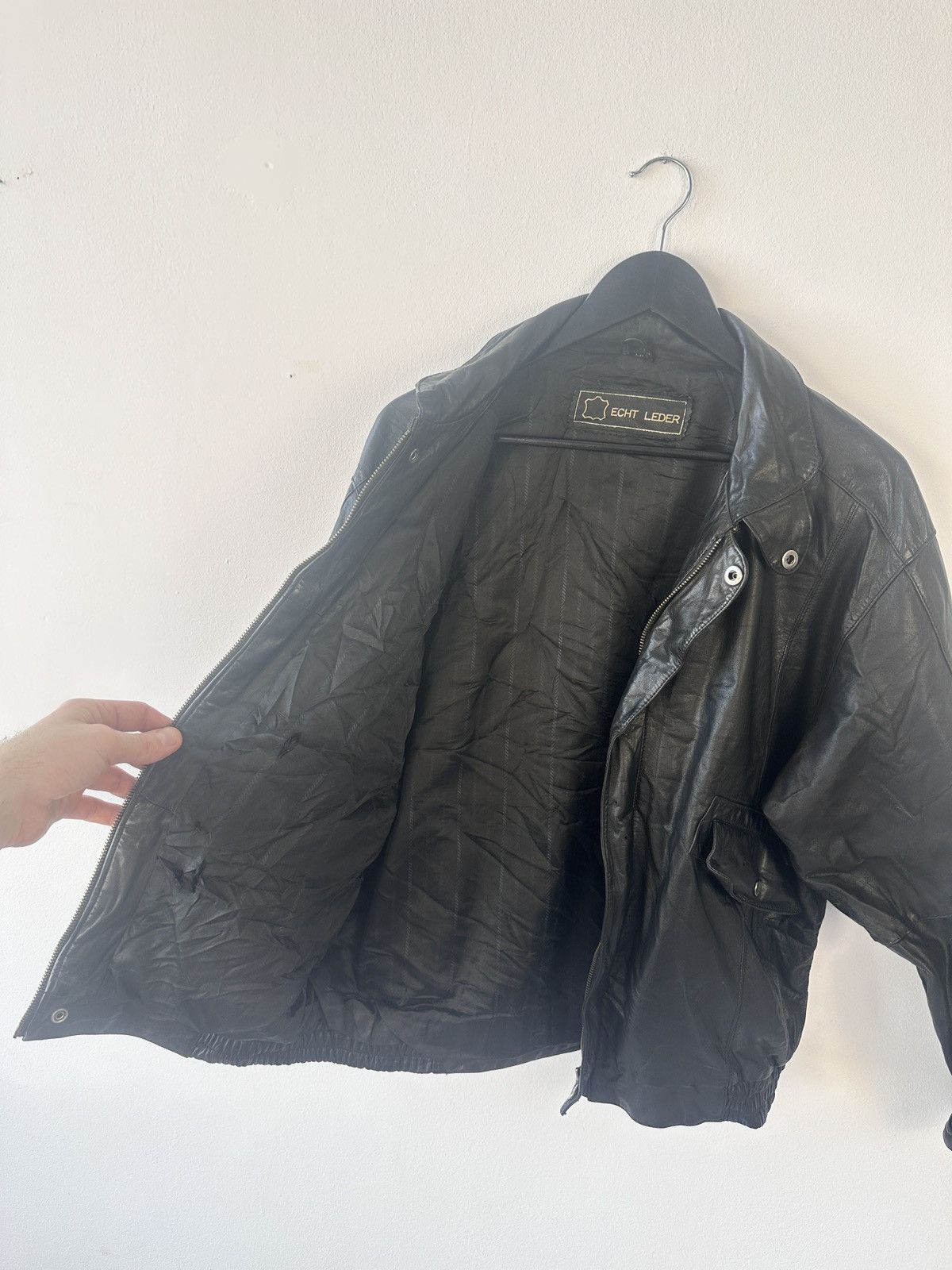 Leather Vintage Leather Bomber Jacket Size 50 MEcht Nappa Soft Size US M / EU 48-50 / 2 - 16 Thumbnail