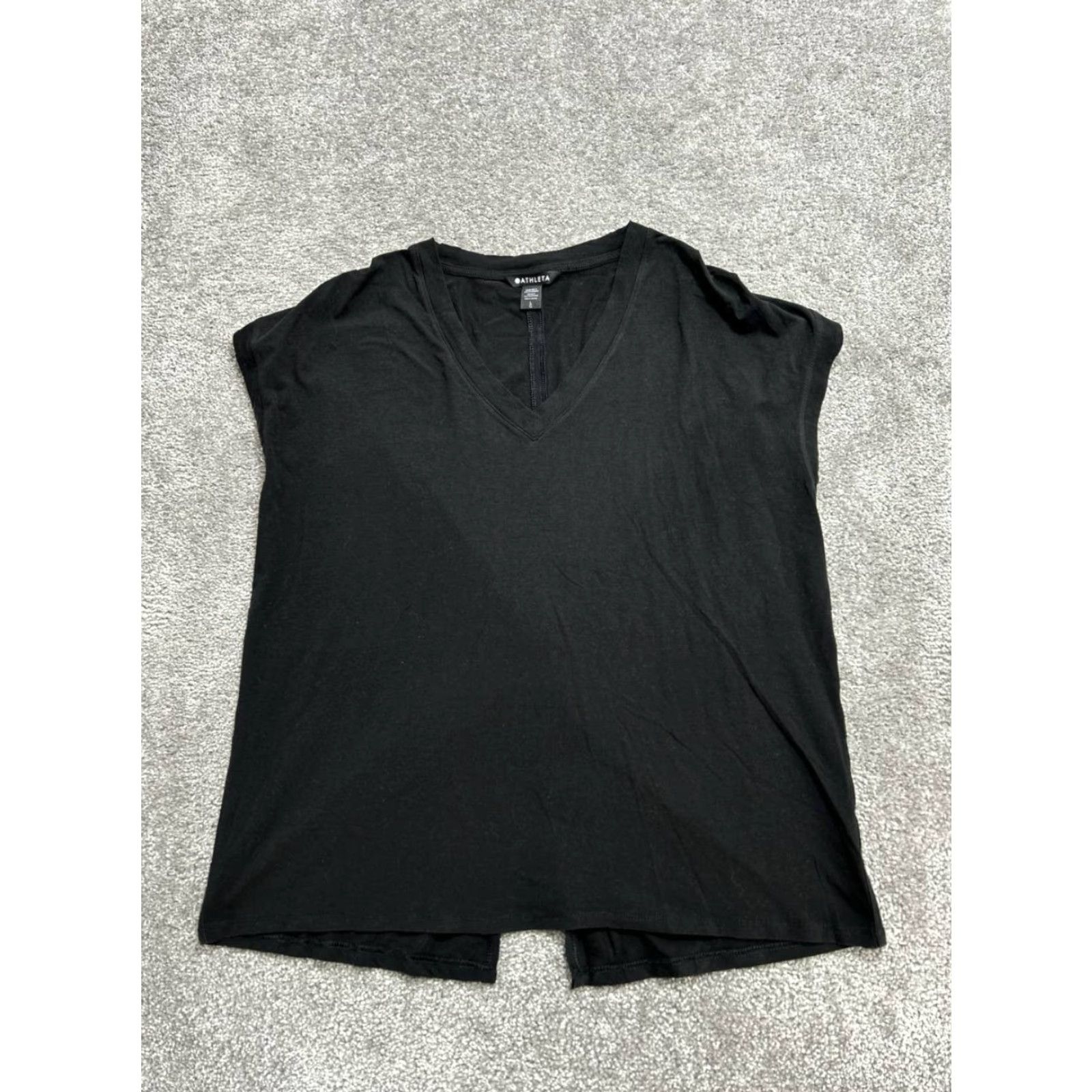 Athleta Athleta Tank Womens Large Black Cotton Spandex Stretch Sleeveless Running Tank Top Size L / US 10 / IT 46 - 2 Thumbnail