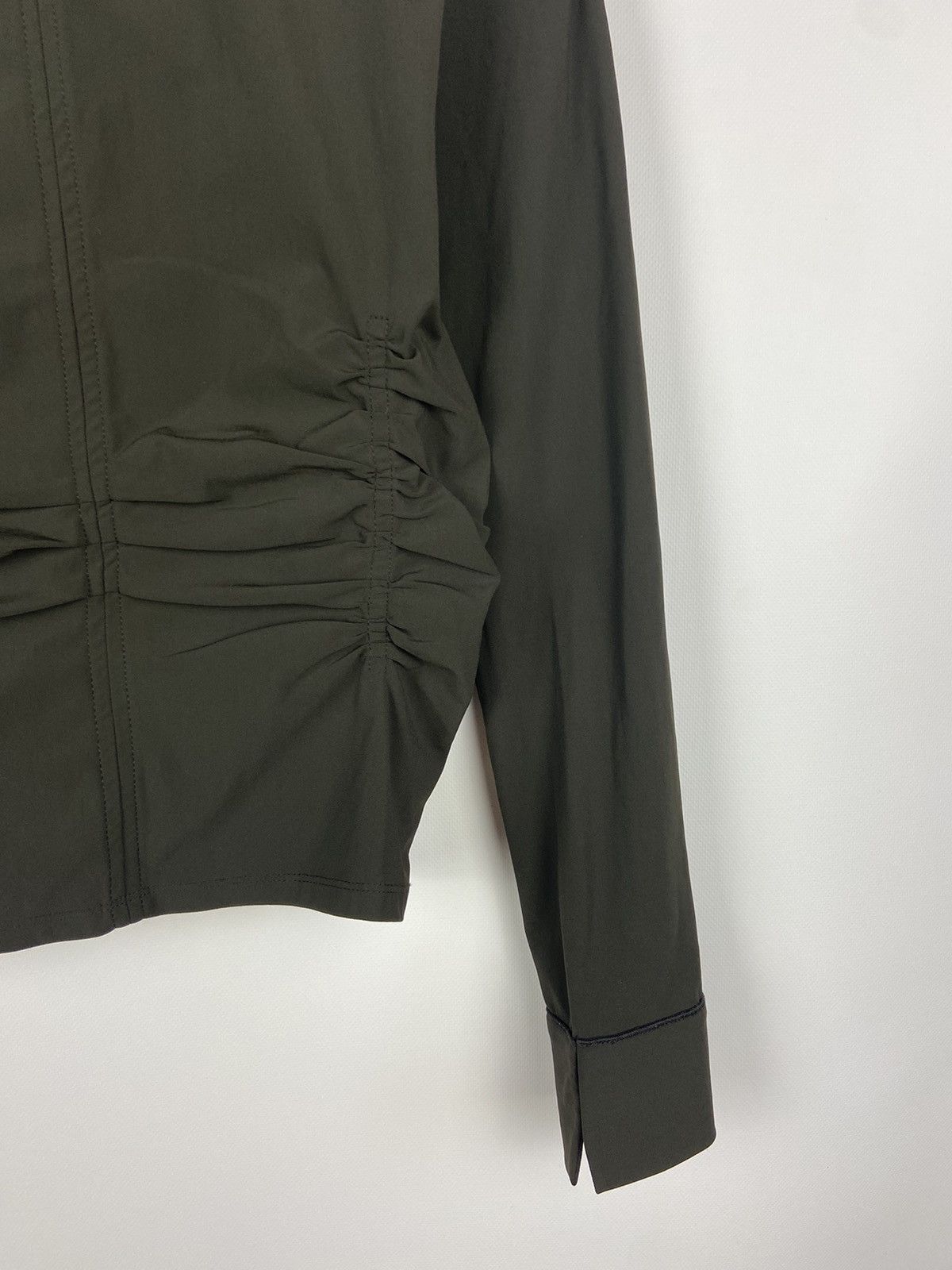 Designer × Marithe + Francois Girbaud Marithe Francois Girbaund Avant-Garde Khaki Zip Jacket Size M / US 6-8 / IT 42-44 - 17 Thumbnail