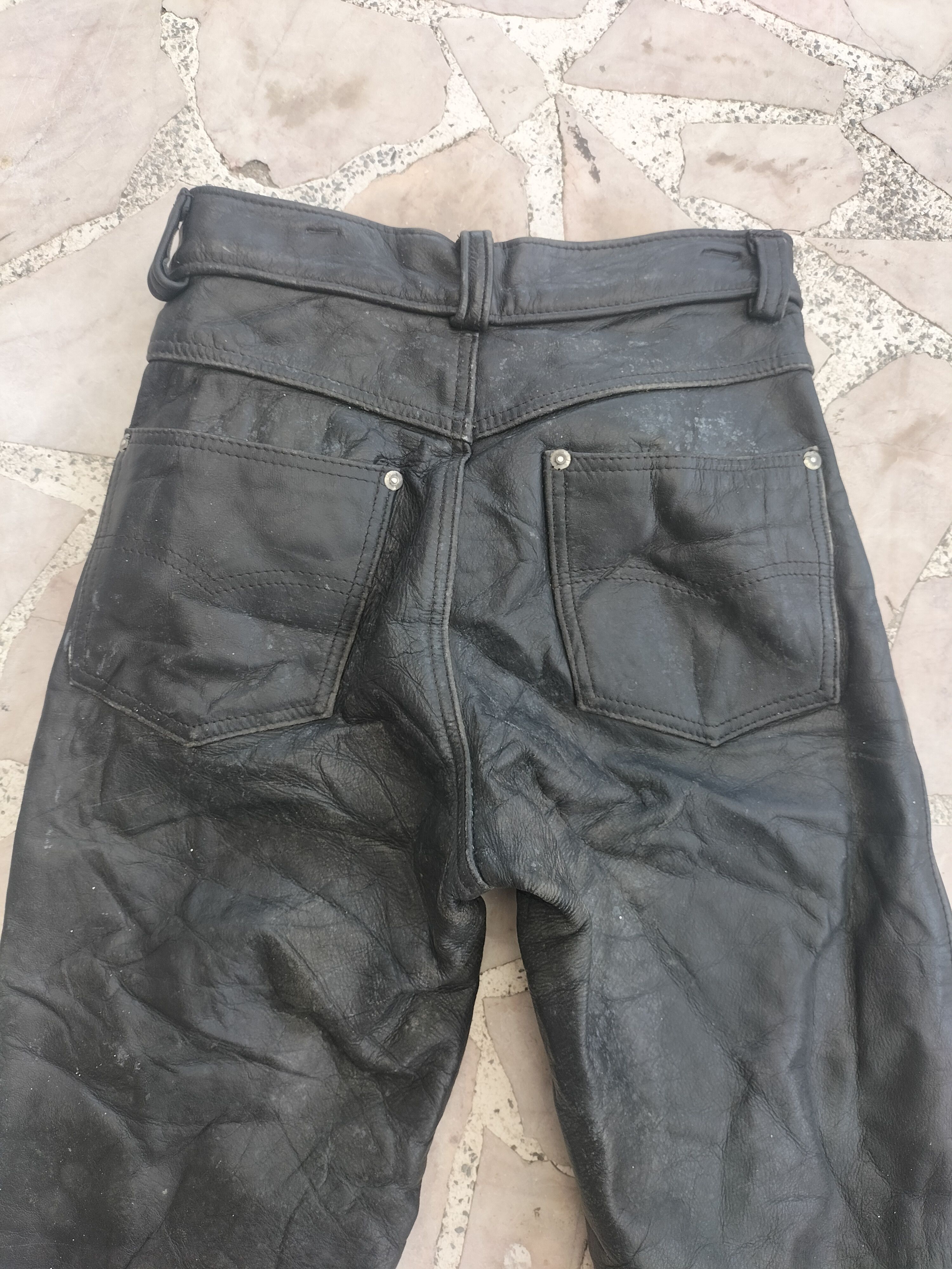 Schott Schott Genuine Leather Leather Pants Vintage Size 26" / US 2 / IT 38 - 4 Thumbnail