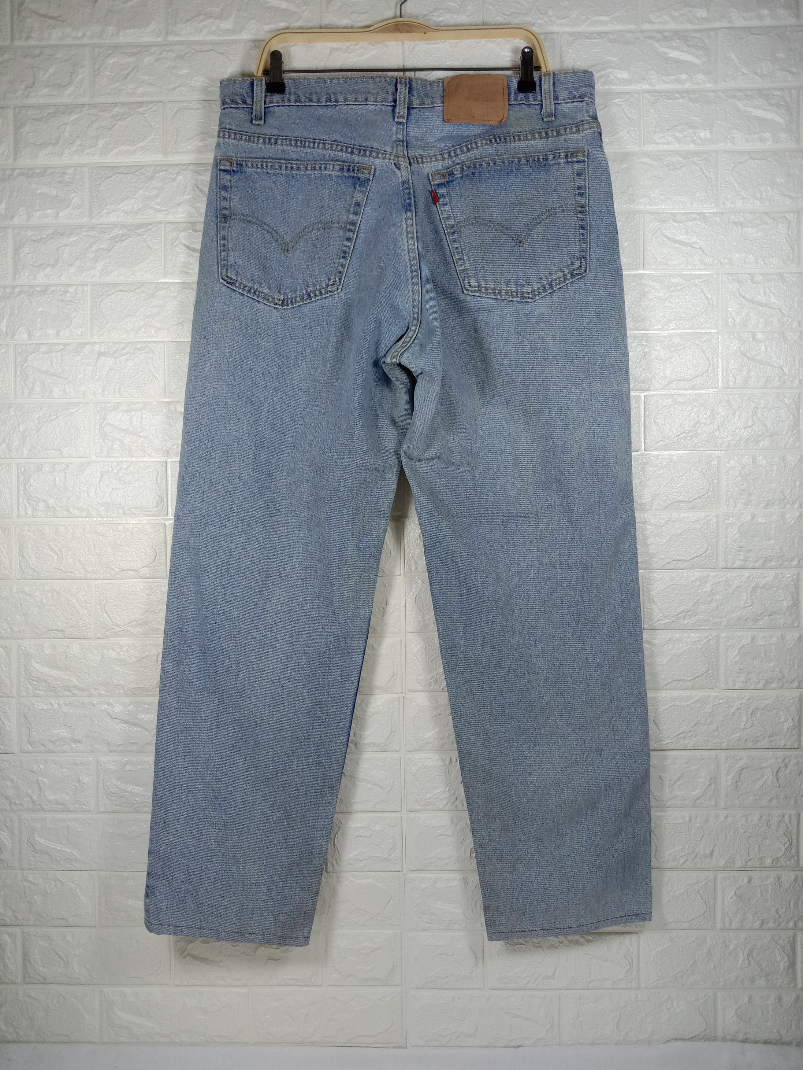 Levi's Vintage 90s Levi’s 555 Jeans Light Wash Relaxed Fit Denim Size US 38 / EU 54 - 5 Thumbnail