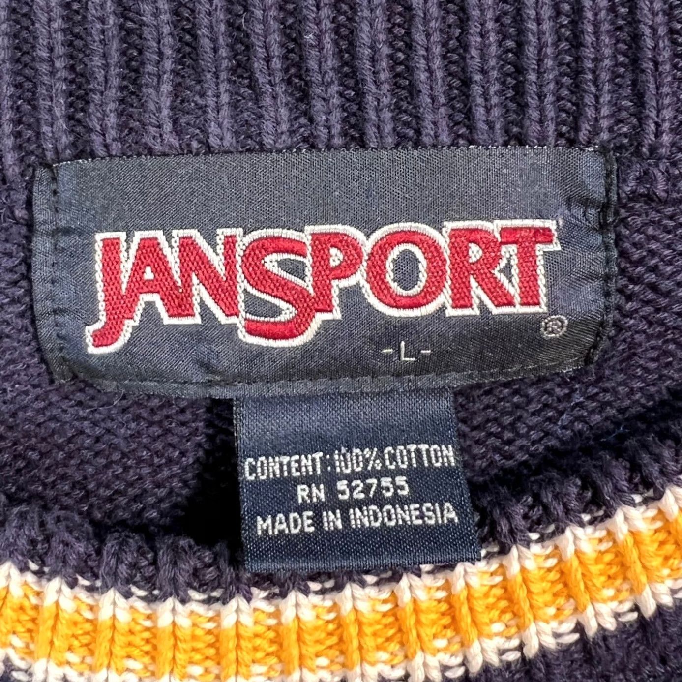 Jansport VINTAGE JanSport Notre Dame Sweater Mens Large Navy Blue Fighting Irish Knit Size US L / EU 52-54 / 3 - 6 Thumbnail