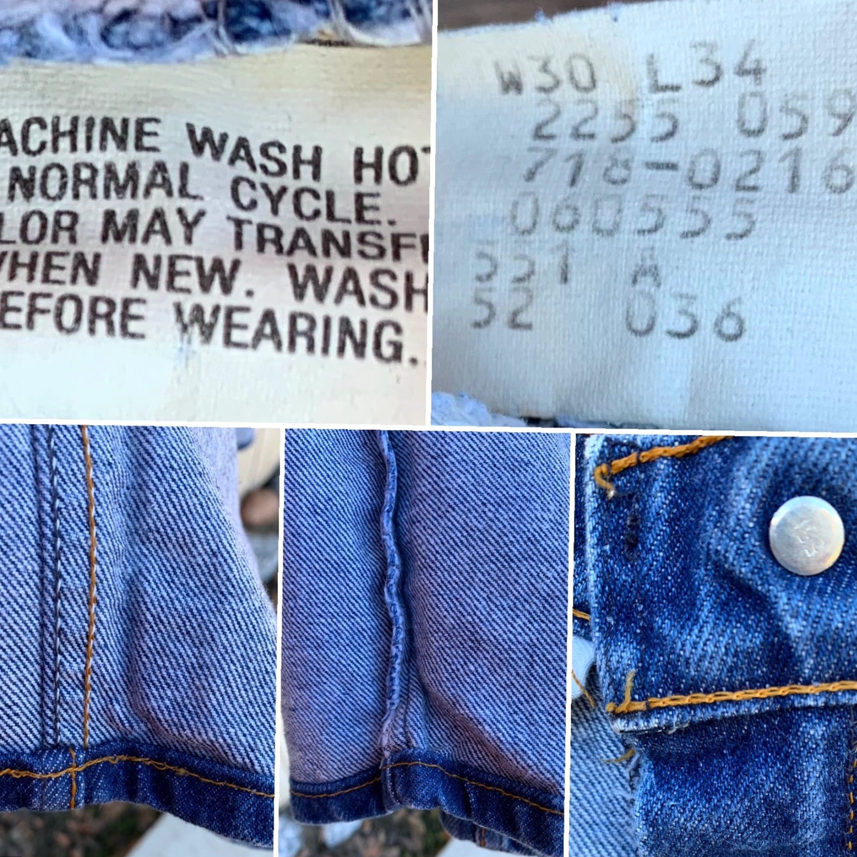 Levi's VINTAGE Levi’s 718 0216 Jeans Men 30 Regular USA Blue 5-Pocket Denim Cotton Inseam 33.5 in Rise 11 in Vintage Size US 30 / EU 46 - 7 Thumbnail
