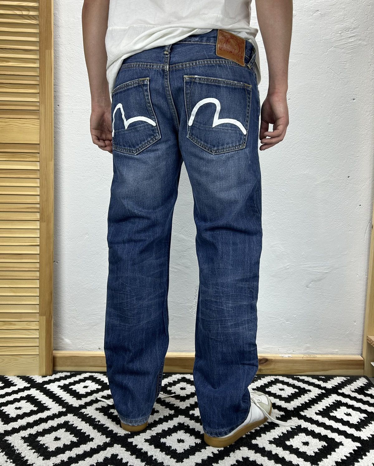 Japanese Brand × Vintage Evisu Vintage denim jeans size 33 Size US 33 - 1 Thumbnail