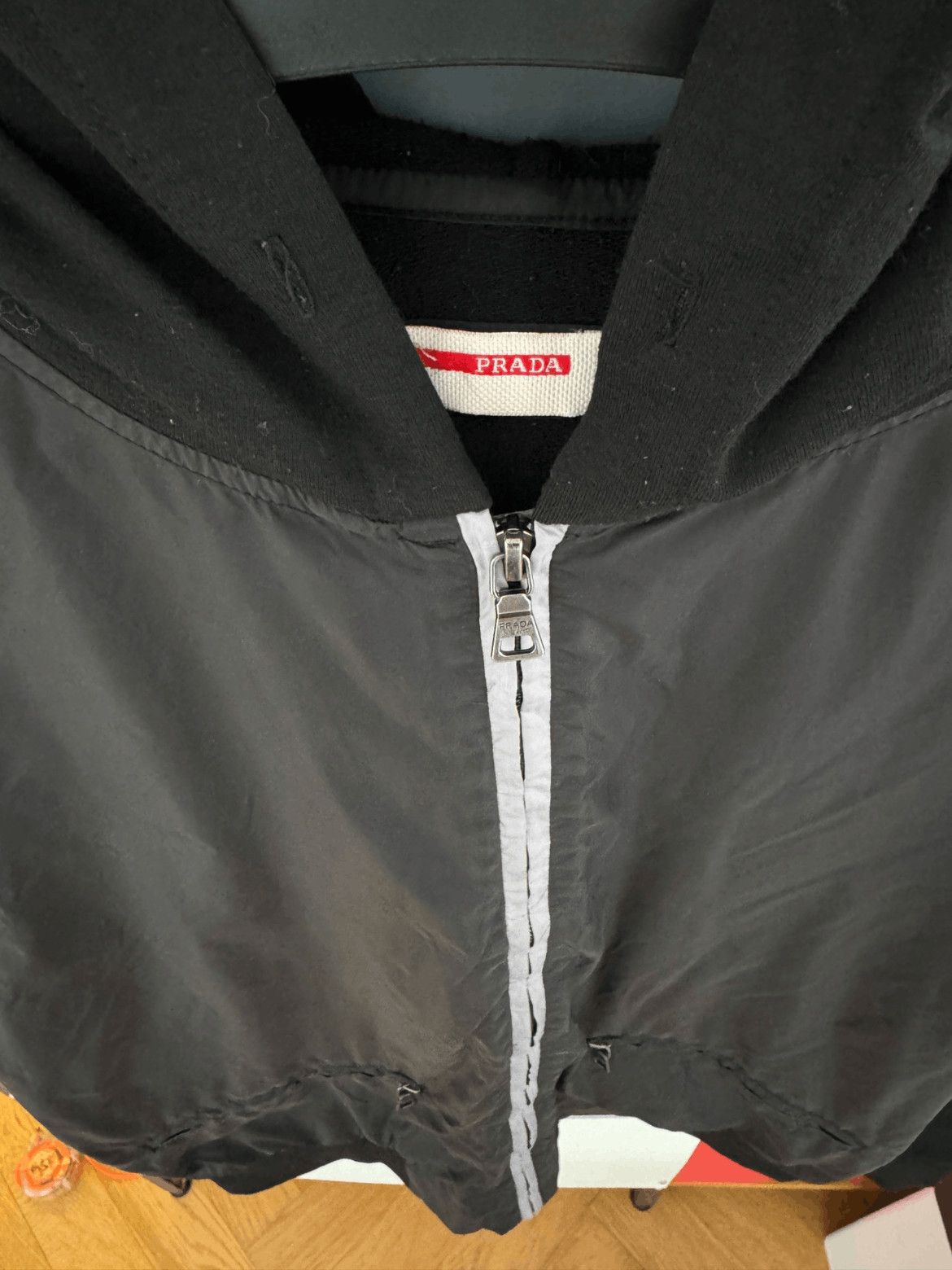 Prada Sz 52 Prada Red Label Zip-uo Hoodie Jacket-2508 Size US L / EU 52-54 / 3 - 3 Thumbnail