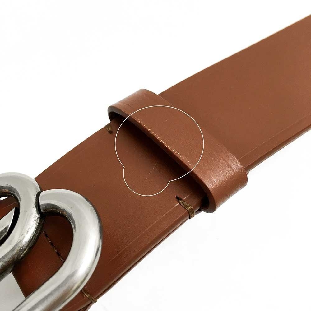 Balenciaga o1bcso1str1024 Size: 110 / Bb Extra Large Belt 40 Dark Tan Size 42 - 3 Thumbnail