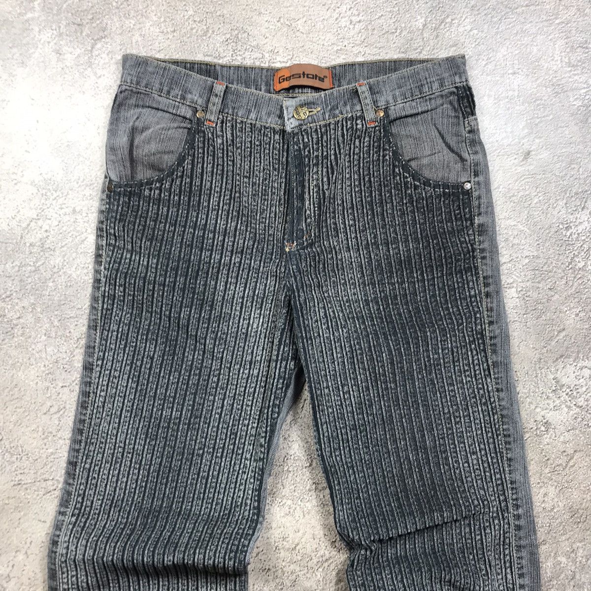 Vintage Vintage Y2K Distressed Baggy Jeans Grunge Skater Logo 29 Size 29" - 3 Thumbnail
