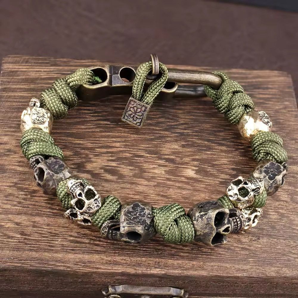 Japanese Brand × Vintage Men's Skull Handmade Bracelet Size ONE SIZE - 2 Thumbnail