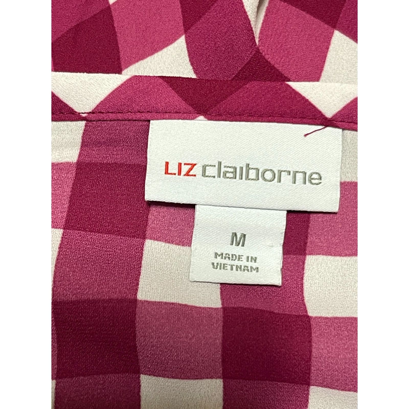 Liz Claiborne Liz Claiborne Tank Top Womens Size M Red White Check Ruffled Neck Tank Casual Modern Vintage: No Size M / US 6-8 / IT 42-44 - 6 Thumbnail