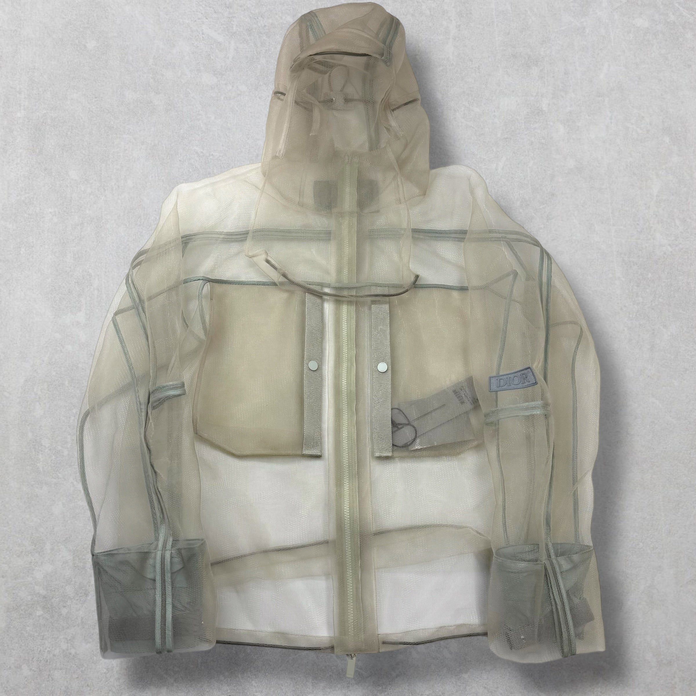 Dior Dior Technical Mesh and Tulle Hooded Jacket 48 (M) Size US M / EU 48-50 / 2 - 1 Thumbnail