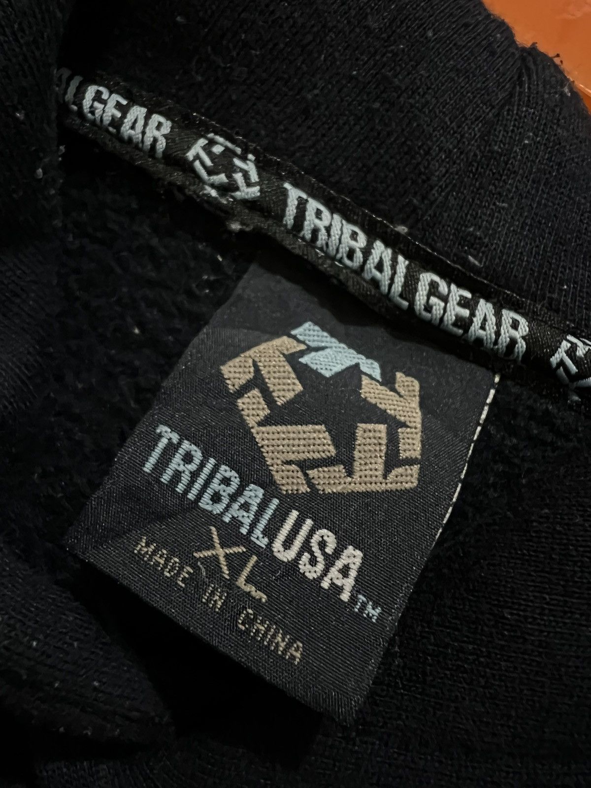 Tribal Streetwear vintage y2k tribal gear taped logo hoodie Size US XL / EU 56 / 4 - 9 Thumbnail