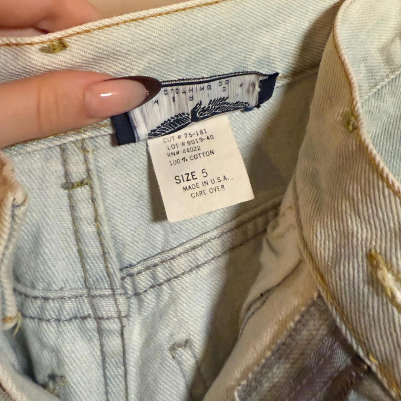Designer VINTAGE light blue jeans Size 30" / US 8 / IT 44 - 6 Thumbnail