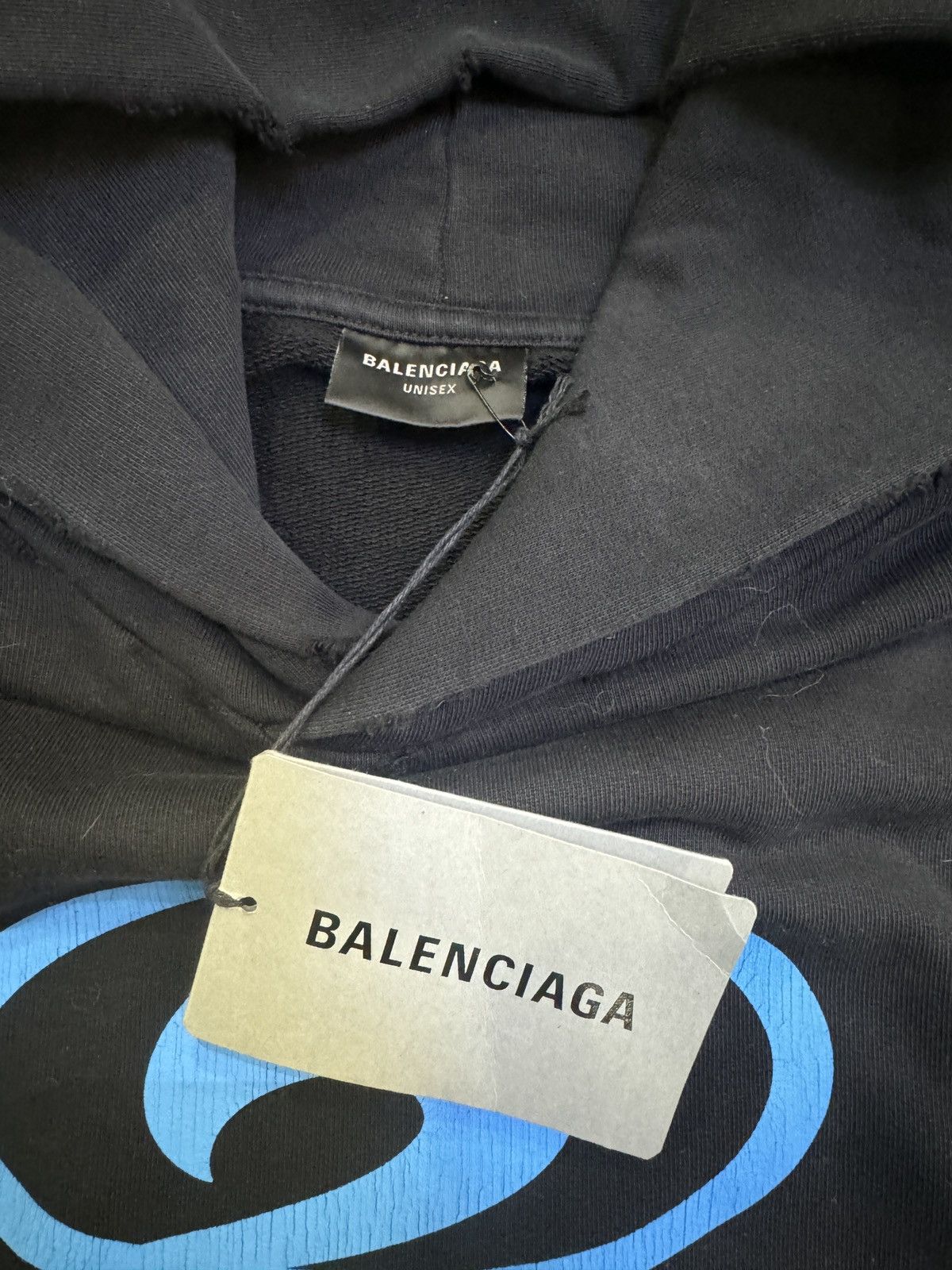 Balenciaga New Balenciaga Surfer logo-print hoodie size 4 Size US XL / EU 56 / 4 - 4 Thumbnail