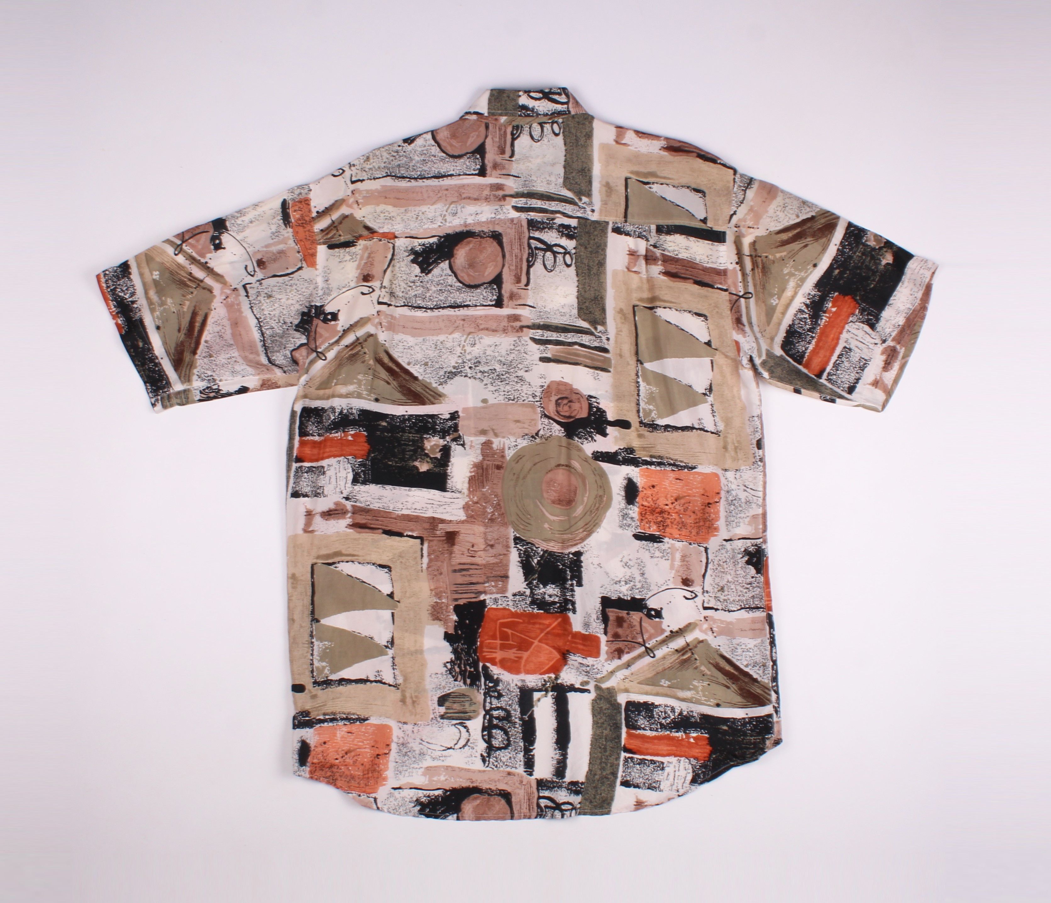 Vintage Vintage Let's Go Silk Abstract Shirt 90's Size US XL / EU 56 / 4 - 6 Thumbnail