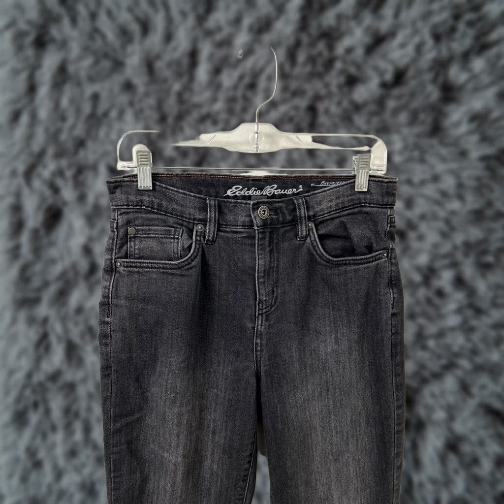 Eddie Bauer VINTAGE Eddie Bauer Flannel Lined Boyfriend Jeans Womens 2 Black Relaxed Denim Size 26" / US 2 / IT 38 - 1 Thumbnail
