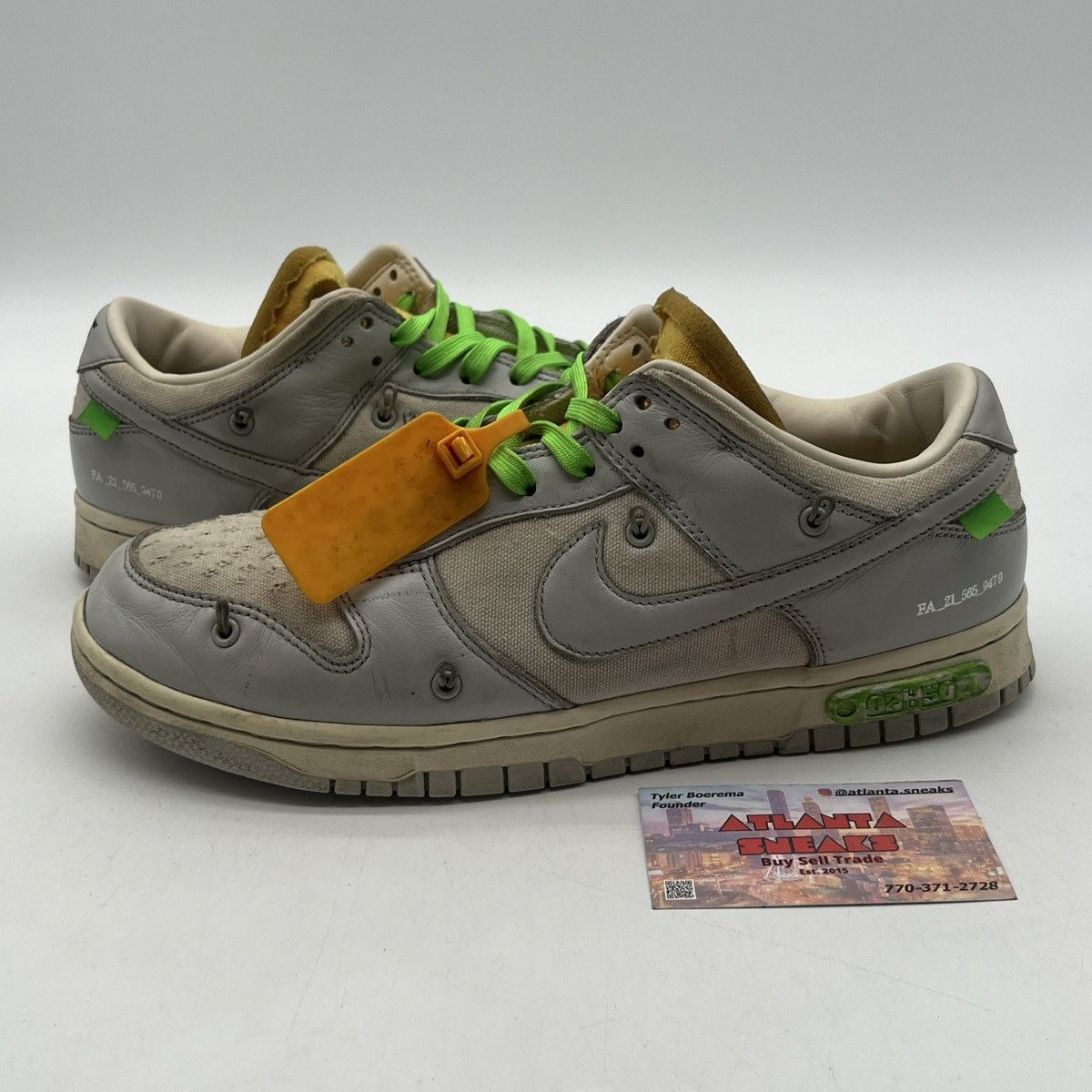 Off white x nike dunk low lot 02 of 50
