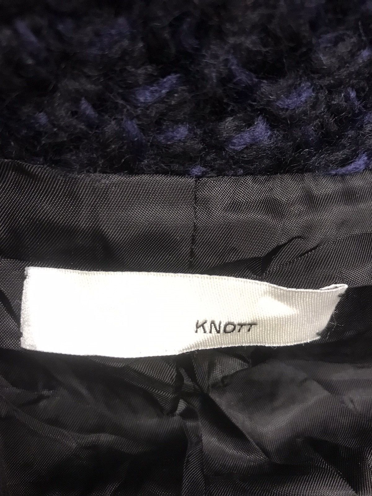 Designer × Japanese Brand × Tomorrowland Winter Very Rare KNOTat Two Tones Oversize Knitted Coat Size S / US 4 / IT 40 - 5 Thumbnail