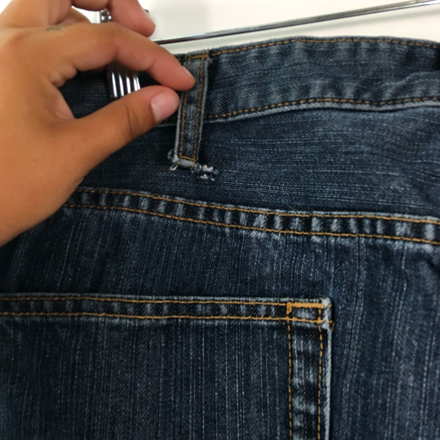 Lands' End Lands' End Jeans Mens 38x30 Blue Regular Tapered Denim 5-Pocket Size US 38 / EU 54 - 6 Thumbnail