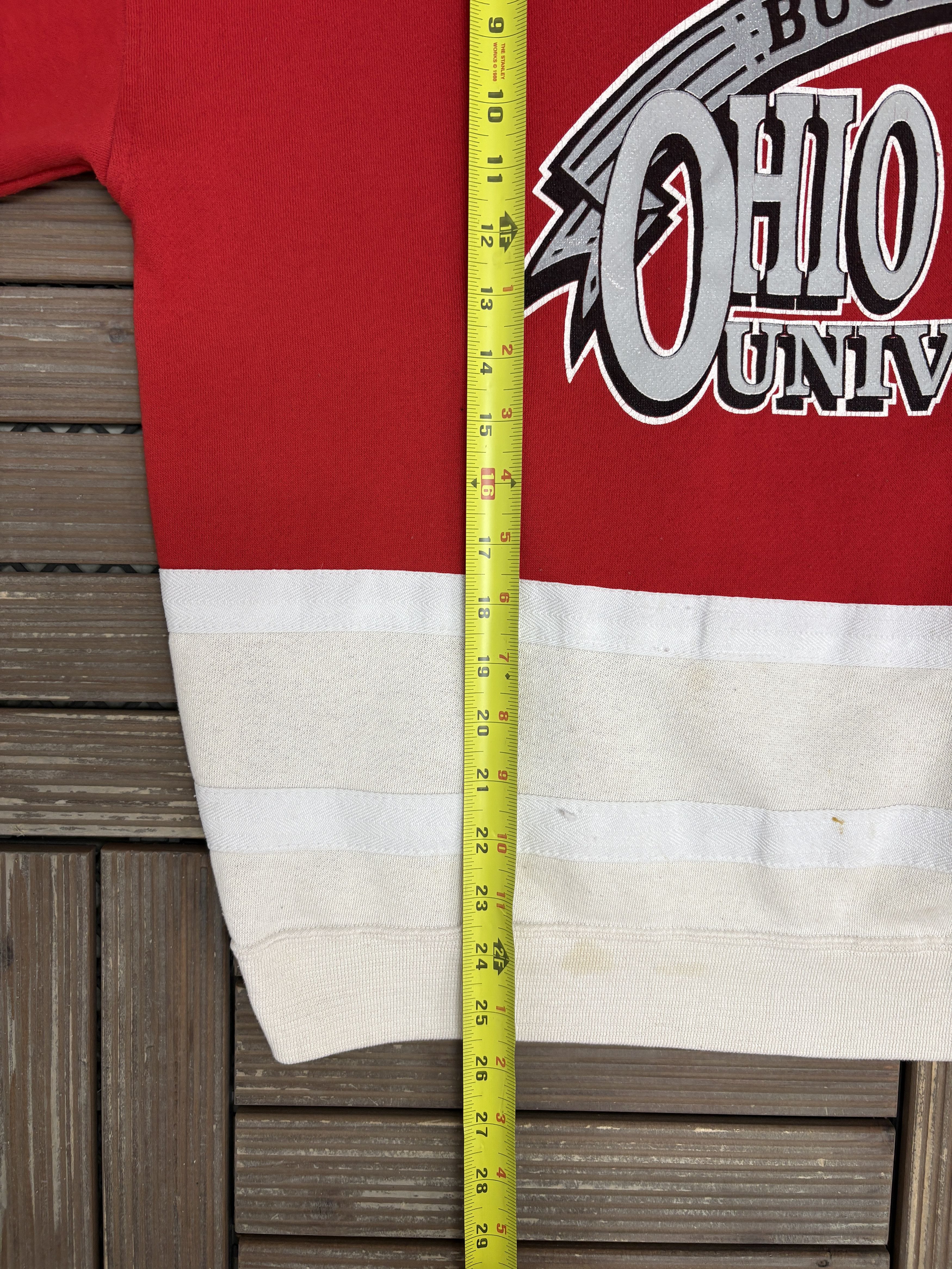 Logo 7 Ohio State Buckeyes Vintage Red Crewneck Sweater Size US L / EU 52-54 / 3 - 8 Thumbnail