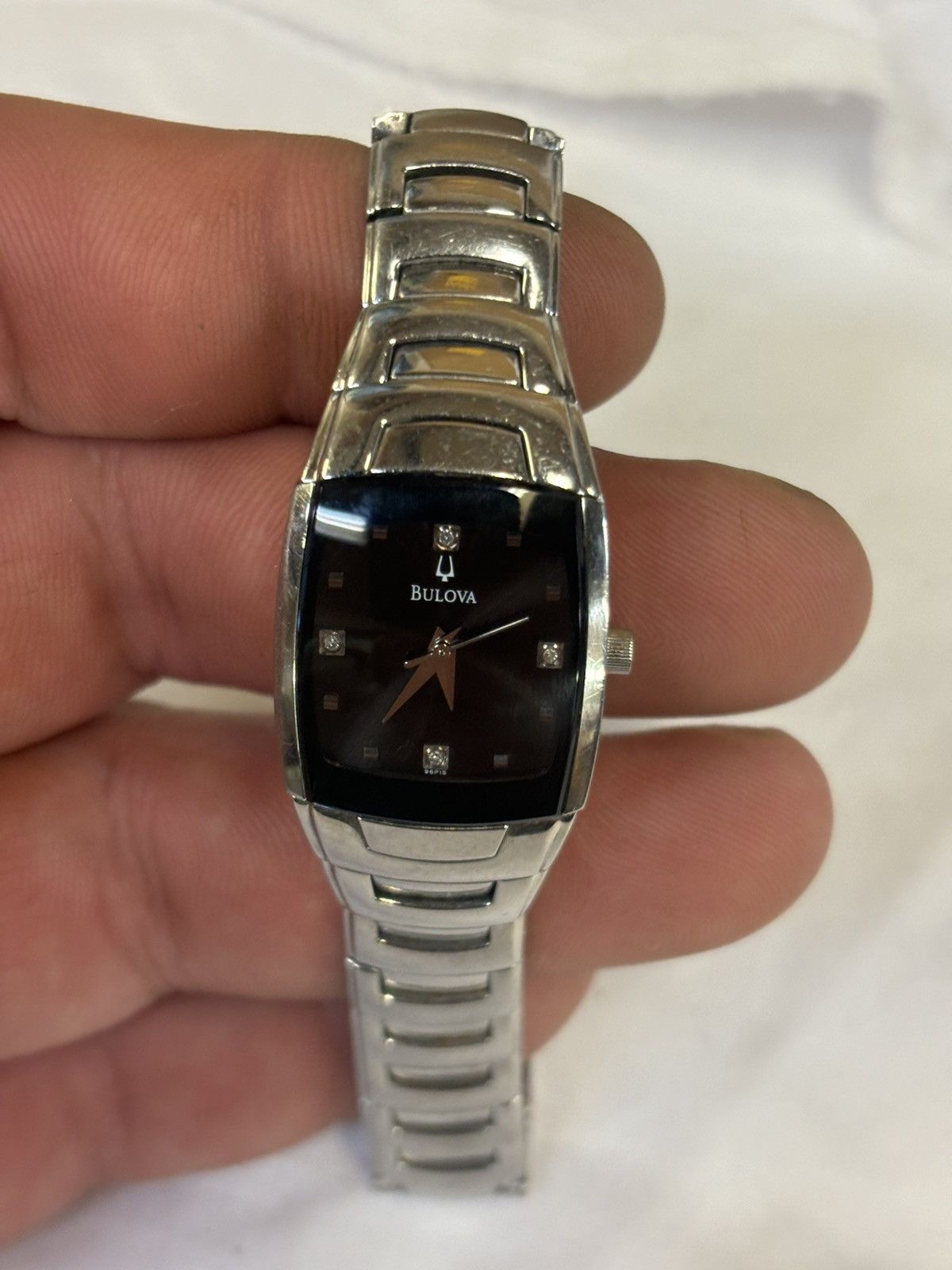 Bulova Bulova Diamond B2 Silver Tone Womens Watch! Size ONE SIZE - 6 Thumbnail